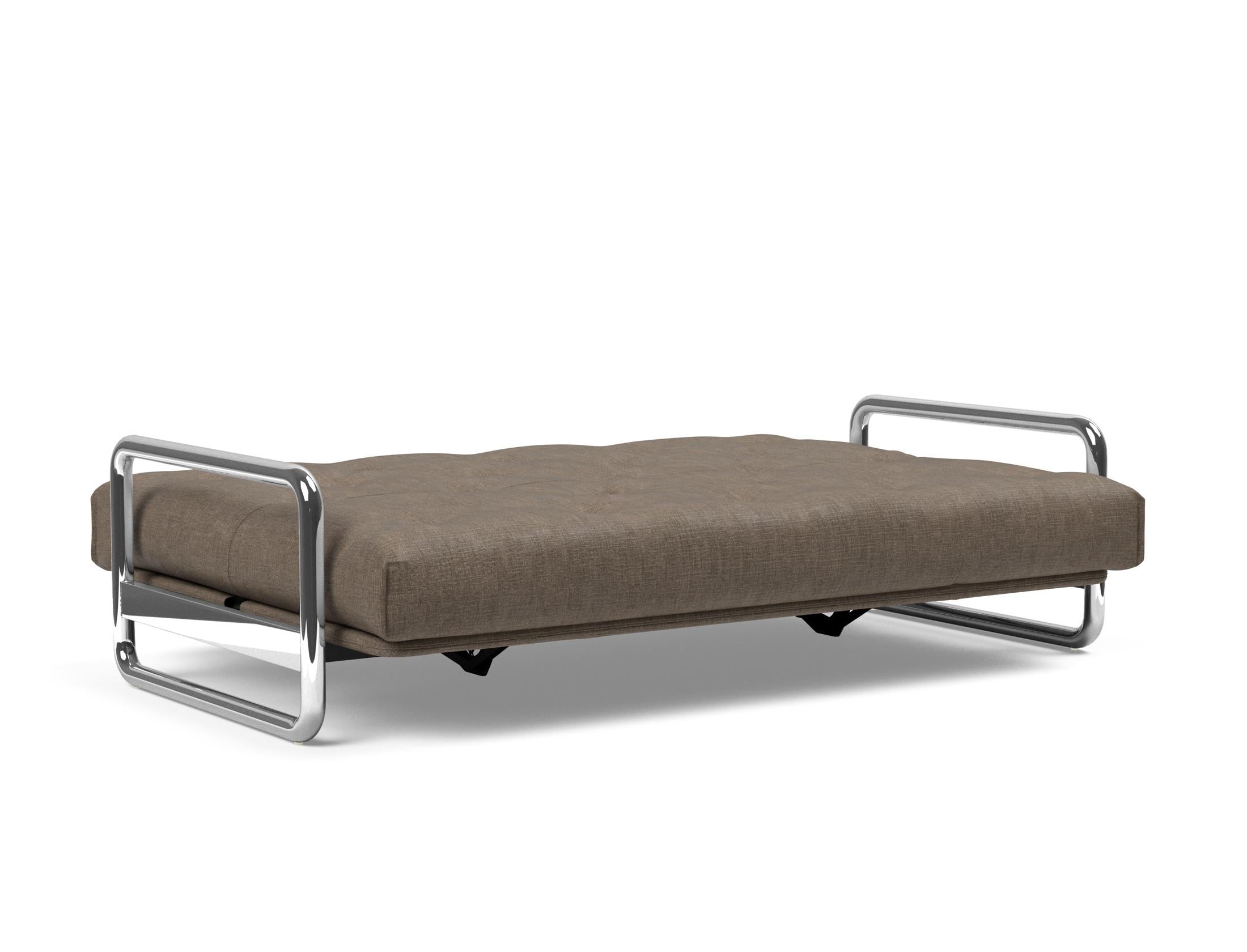 Entdecken Sie das Lomira Schlafsofa 140 Nordic von Innovation Living – stilvolles skandinavisches Design trifft auf höchsten Schlafkomfort mit Soft Spring Bezug.