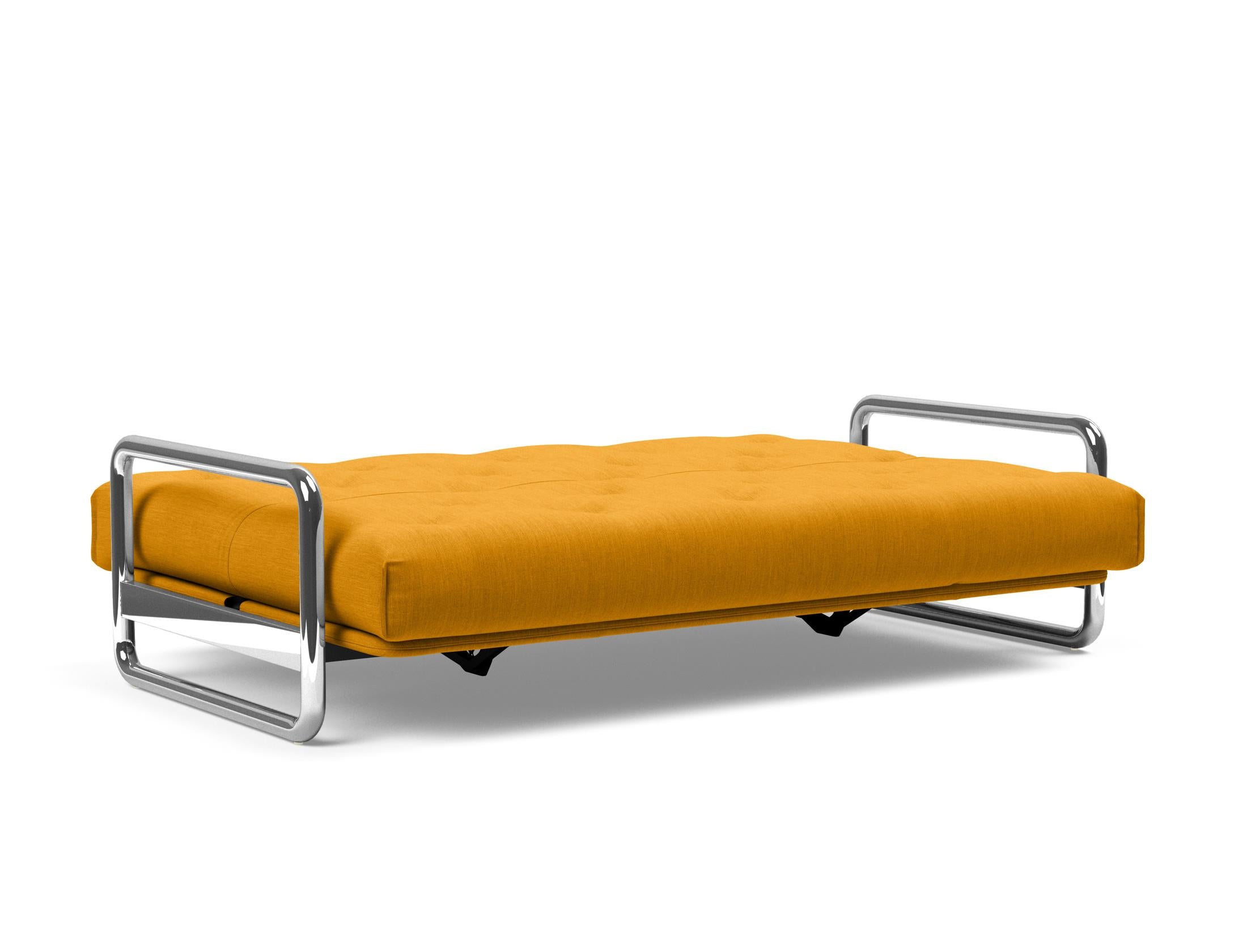 Entdecken Sie das Lomira Schlafsofa 140 Nordic von Innovation Living – stilvolles skandinavisches Design trifft auf höchsten Schlafkomfort mit Soft Spring Bezug.