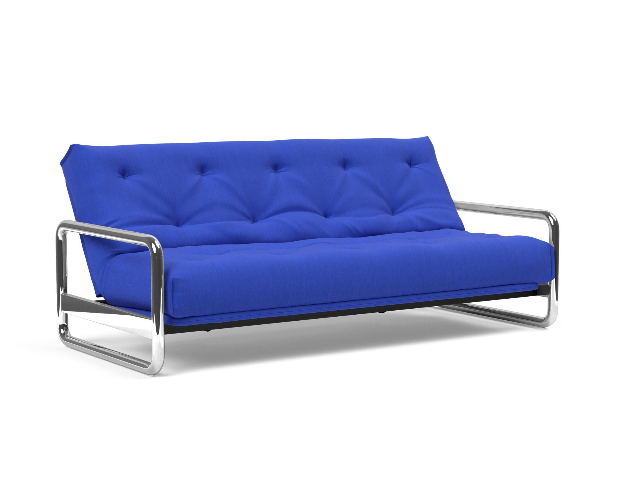 Entdecken Sie das Lomira Schlafsofa 140 Nordic von Innovation Living – stilvolles skandinavisches Design trifft auf höchsten Schlafkomfort mit Soft Spring Bezug.