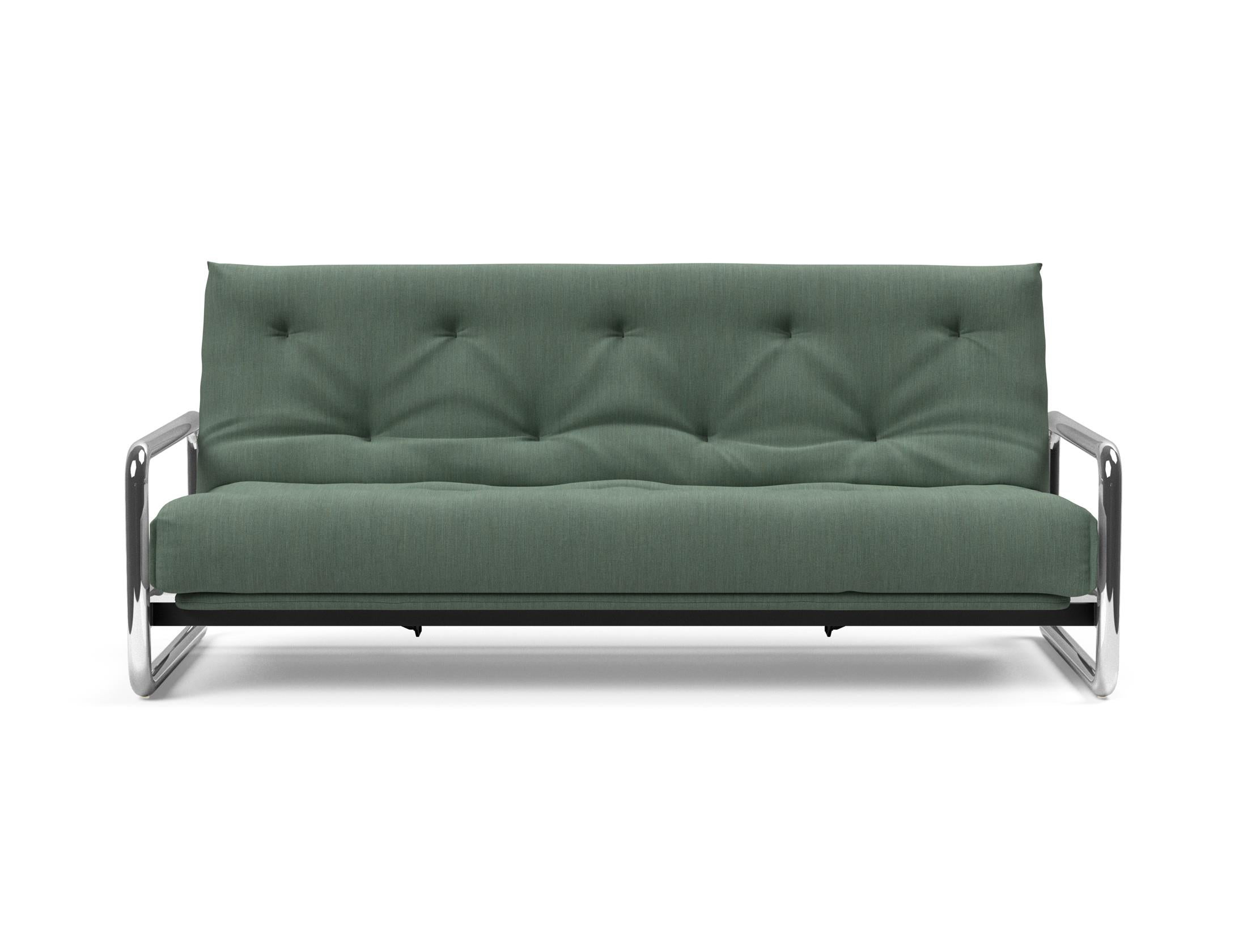Erleben Sie das Lomira Schlafsofa 140 Nordic von Innovation Living – elegantes skandinavisches Design und optimaler Komfort dank Soft Spring Bezug.
