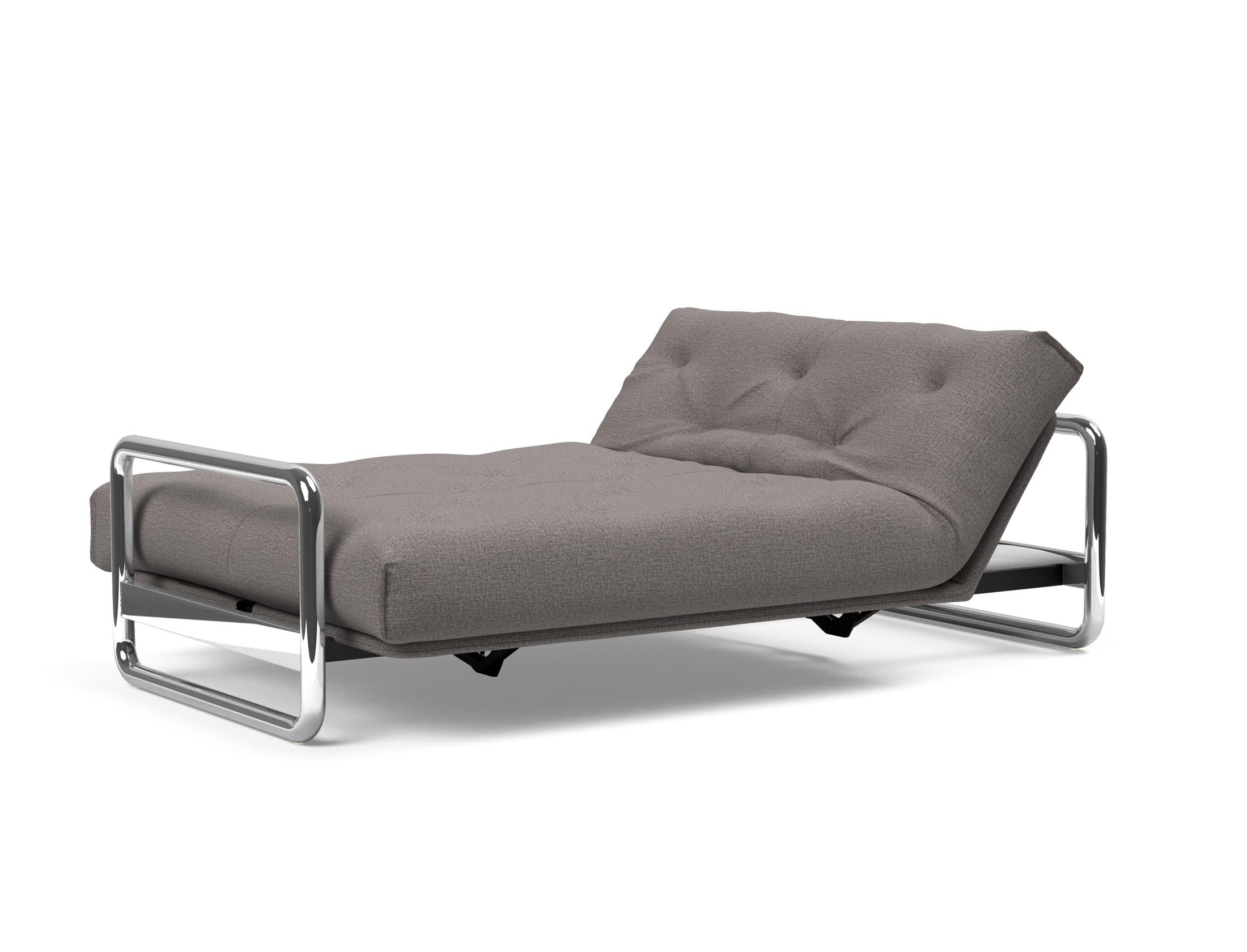 Entdecken Sie das Lomira Schlafsofa 140 Nordic von Innovation Living – stilvolles skandinavisches Design trifft auf höchsten Schlafkomfort mit Soft Spring Bezug.