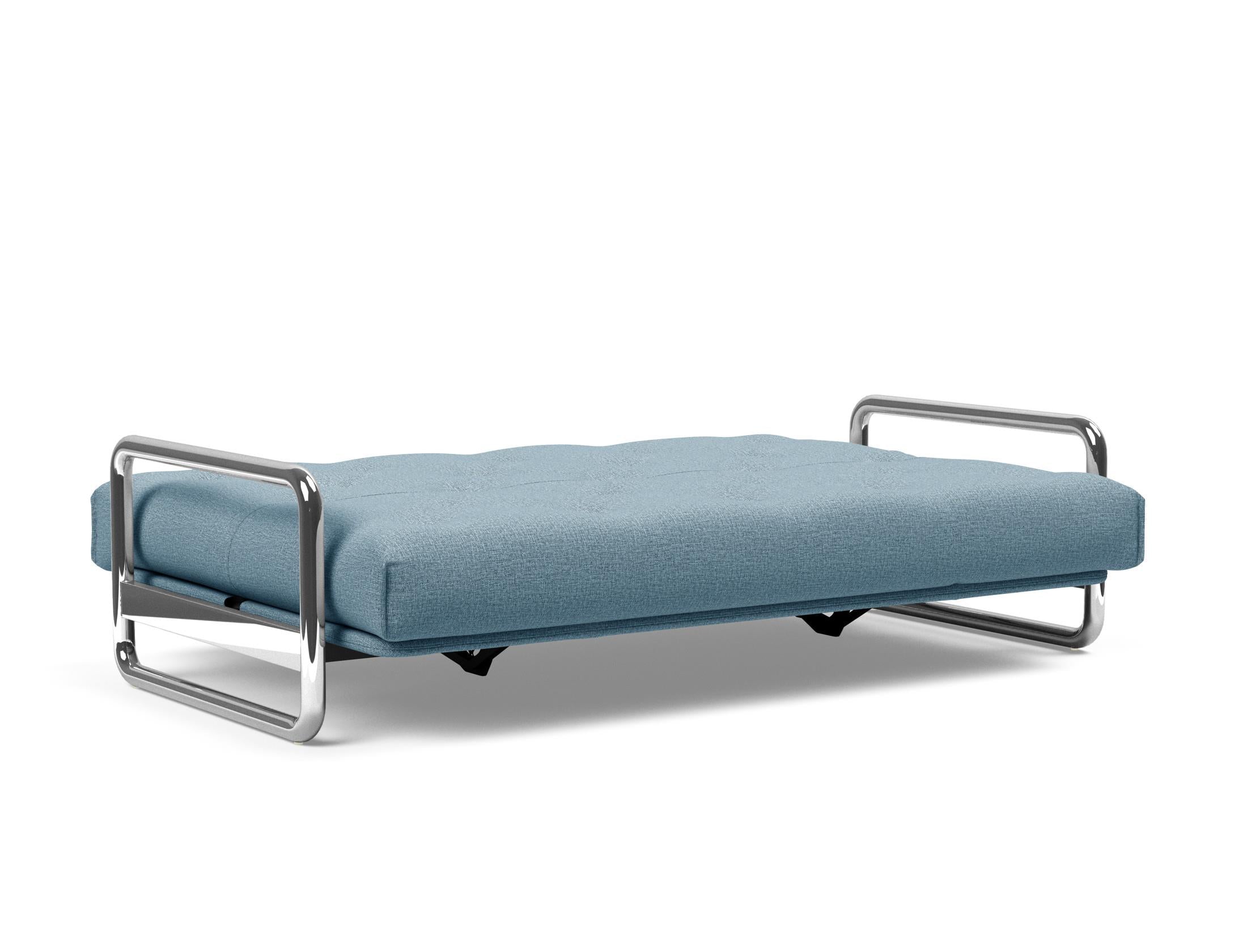 Erleben Sie das Lomira Schlafsofa 140 Nordic von Innovation Living – elegantes skandinavisches Design und optimaler Komfort dank Soft Spring Bezug.