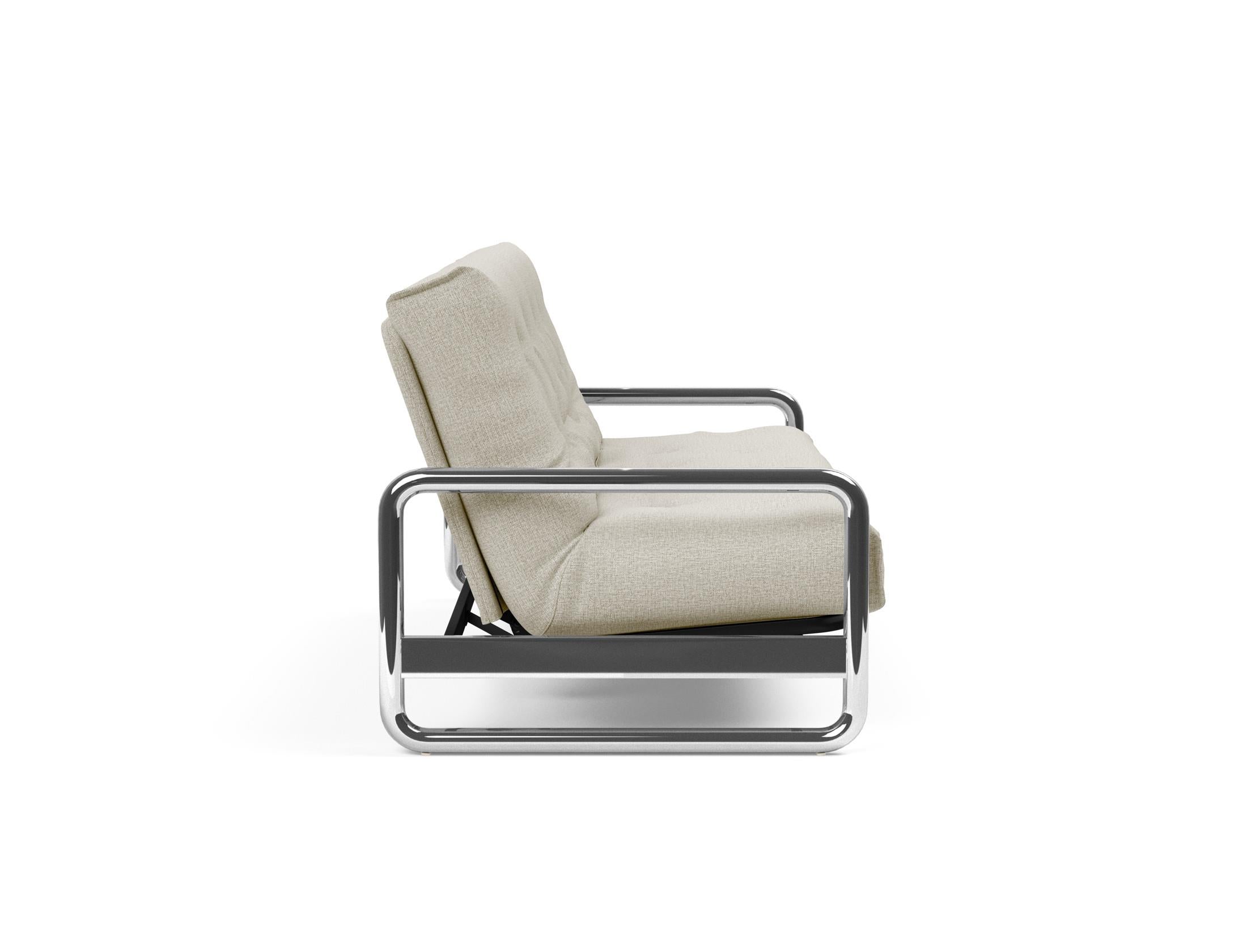 Entdecken Sie das Lomira Schlafsofa 140 Nordic Soft Spring von Innovation Living – stilvolles Design trifft auf hervorragende Schlafqualität.