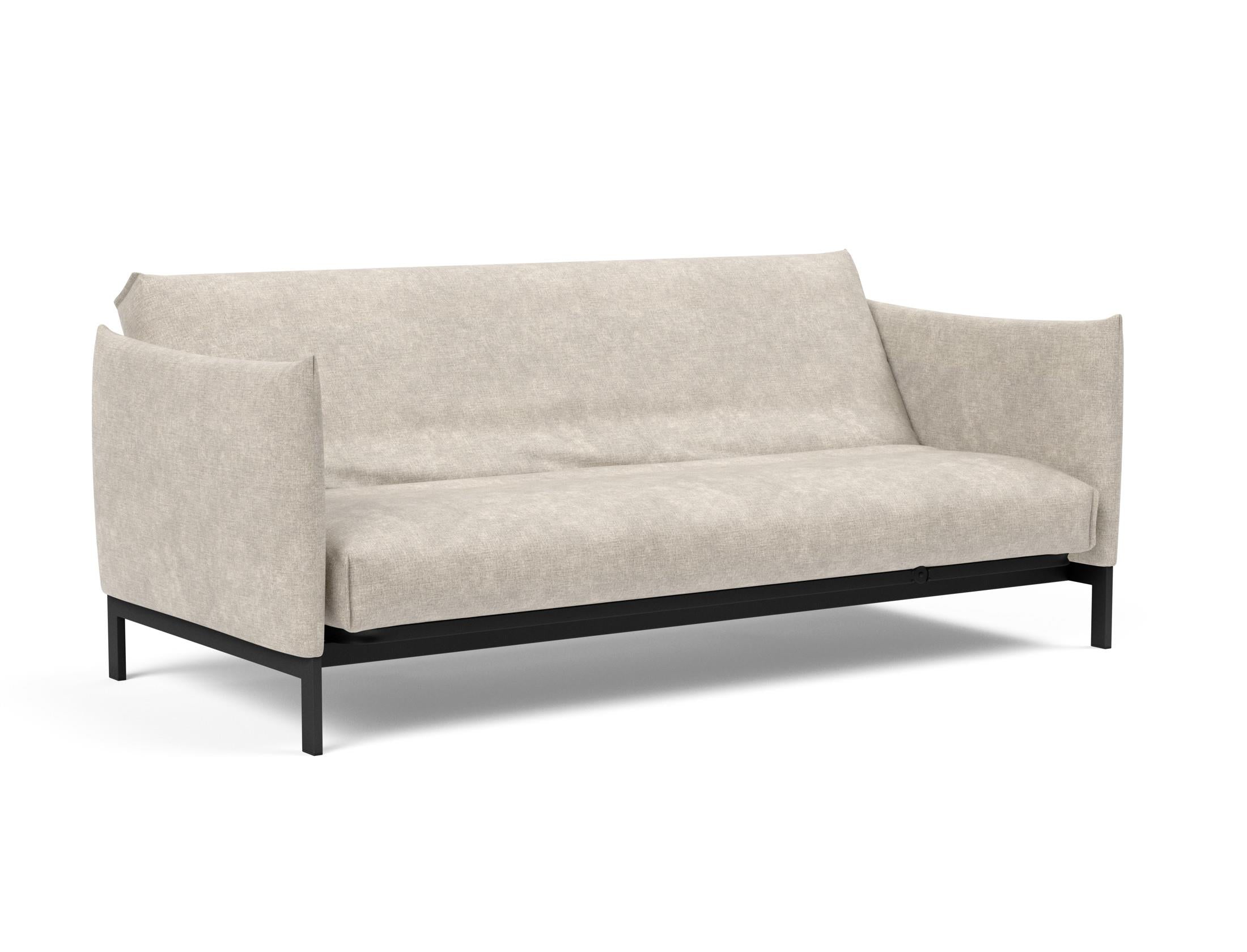 Erleben Sie das Junus 140 Bettsofa Nordic Cover von Innovation Living – eine elegante Lösung für Schlafen und Entspannen in jedem Raum.