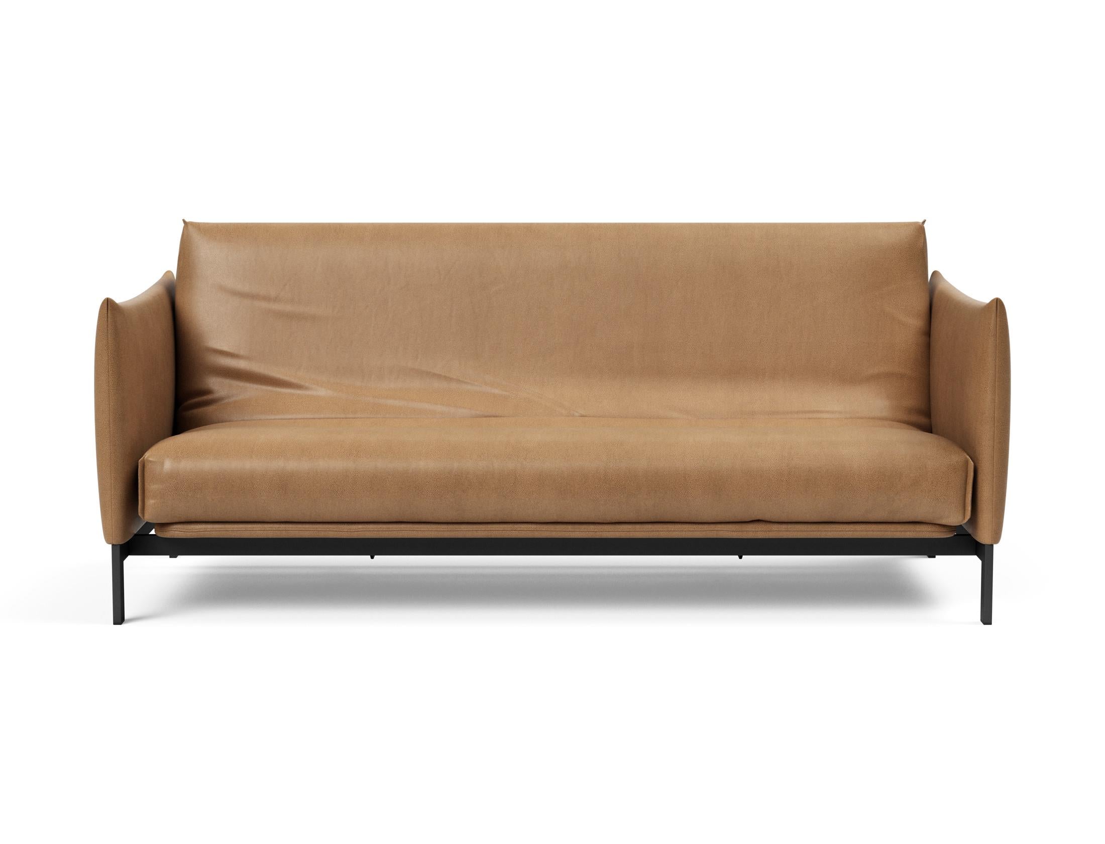 Stylisches Junus 140 Bettsofa mit hochwertigem Nordic Cover und Soft Spring, ideal für entspannte Stunden und modernes Wohndesign.