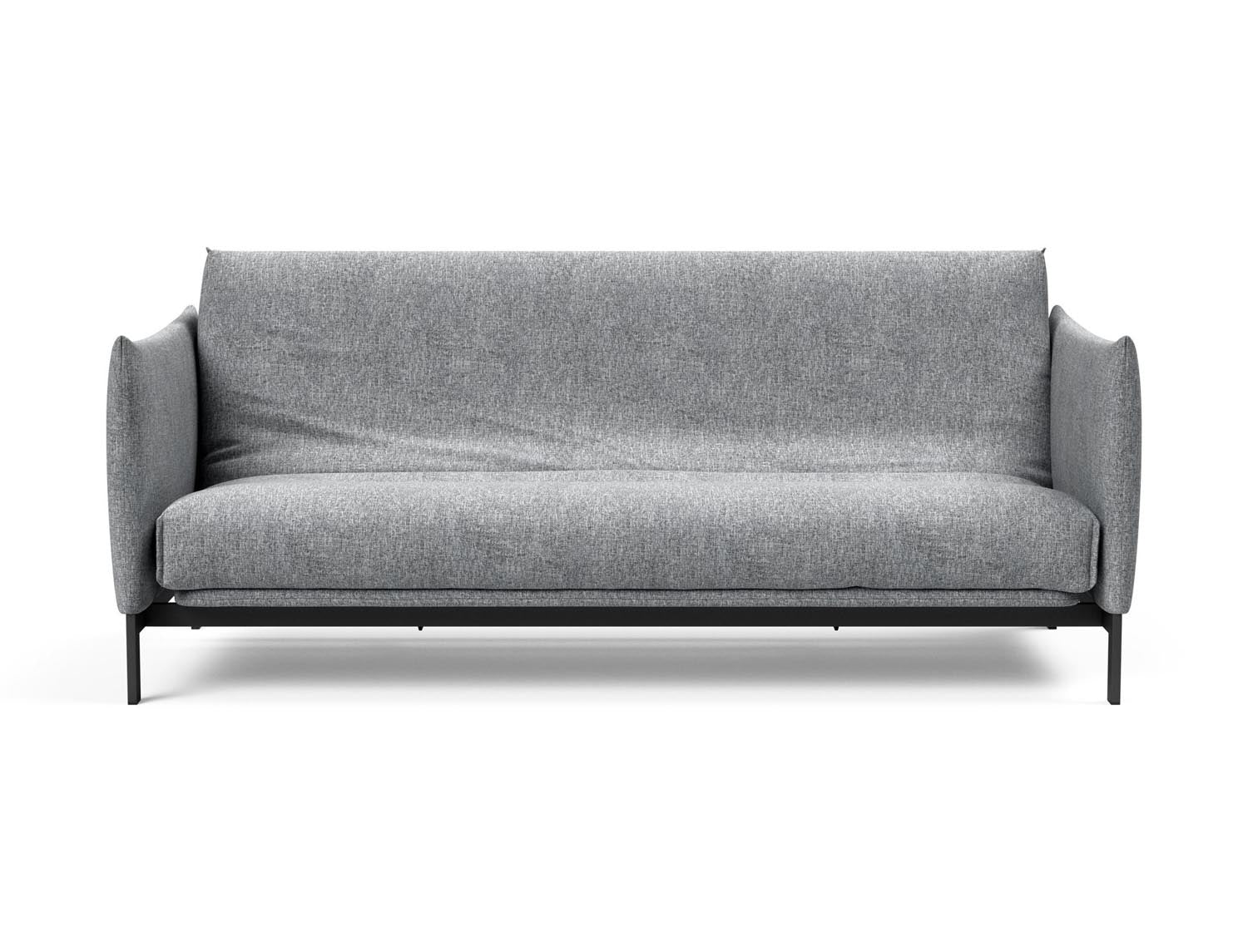 Elegantes Junus 140 Bettsofa mit weichem Nordic Cover und robustem Gestellbezug, perfekt für stilvolle Wohnräume und gemütliche Abende.