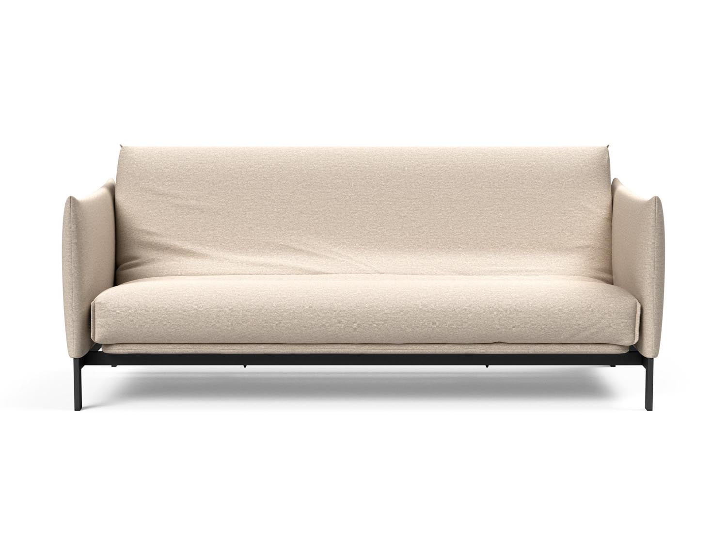 Elegantes Junus 140 Bettsofa mit Nordic Cover und Soft Spring, perfekt für gemütliche Nächte und modernes Wohndesign.