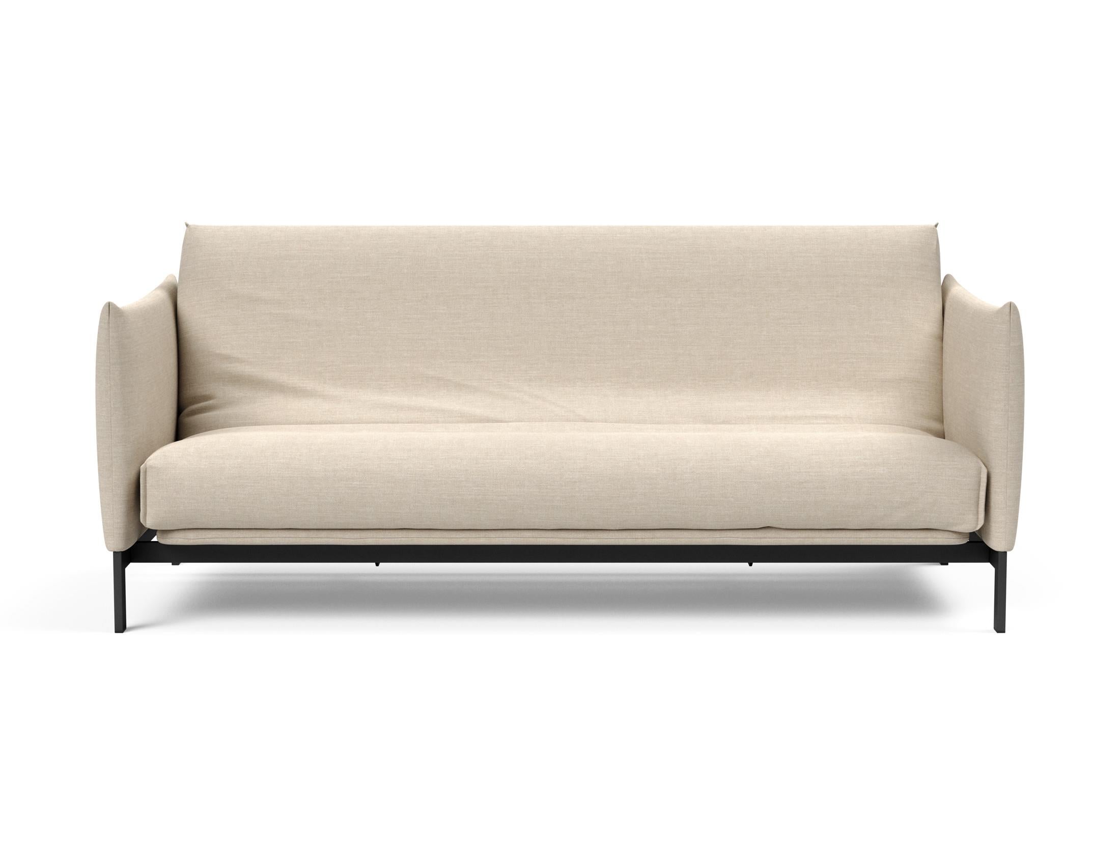 Stylisches Junus 140 Bettsofa mit hochwertigem Nordic Cover und Soft Spring, ideal für komfortable Entspannung und zeitgemäße Einrichtung.