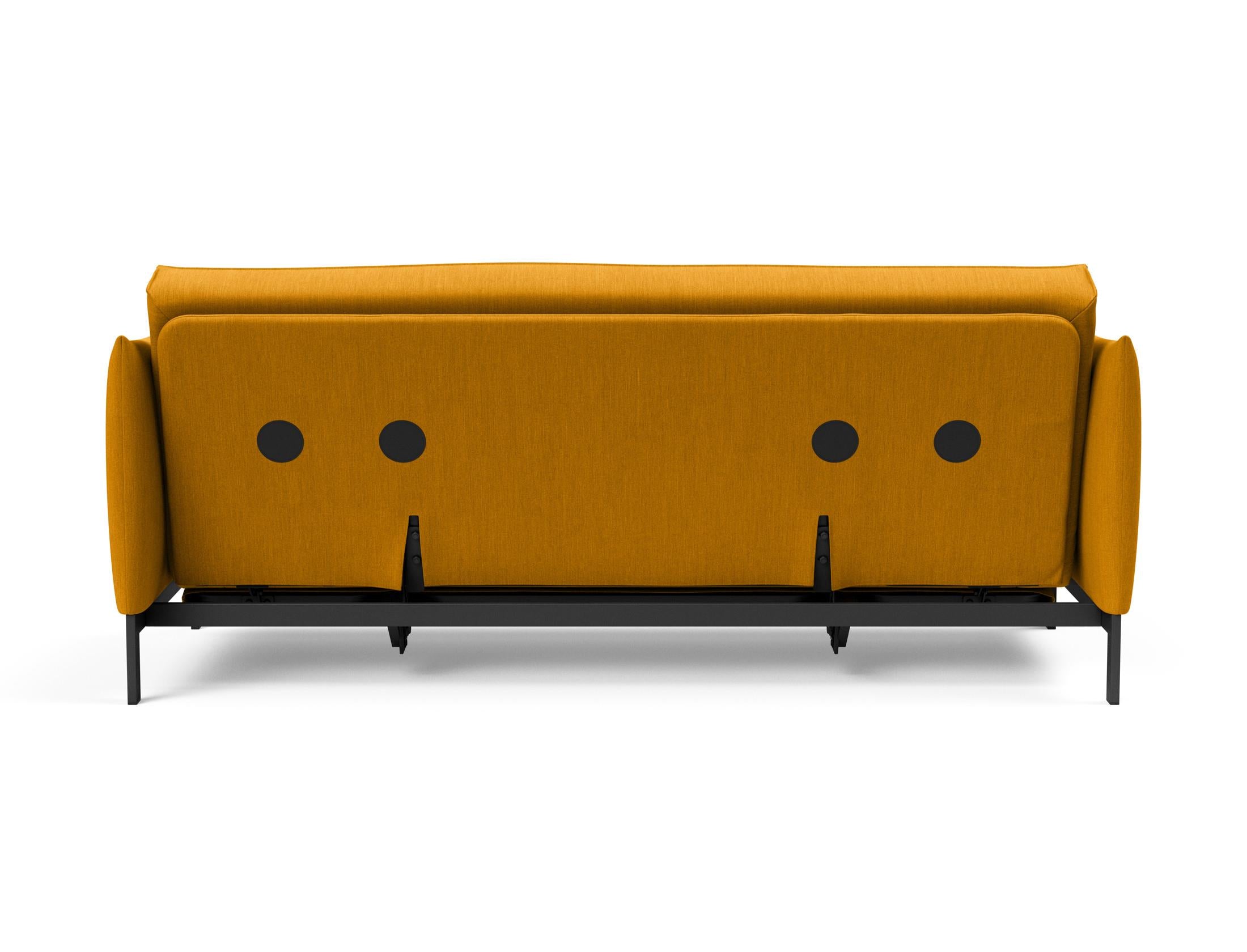 Erleben Sie das Junus 140 Bettsofa Sharp Plus Cover – eine elegante Lösung für kompaktes Wohnen, kombiniert mit herausragendem Komfort und abnehmbarem Bezug.