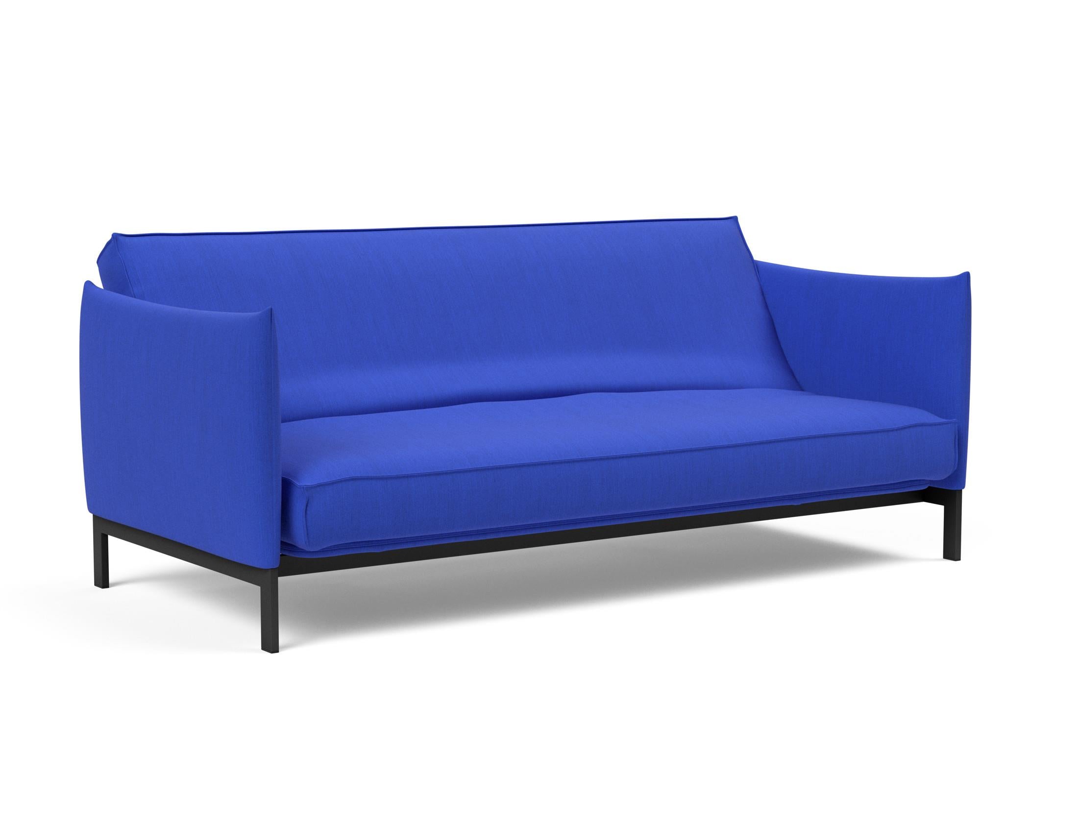 Erleben Sie das Junus 140 Bettsofa Sharp Plus Cover – modernes dänisches Design, abnehmbarer Bezug und luxuriöse Soft Spring Matratze für optimalen Komfort.