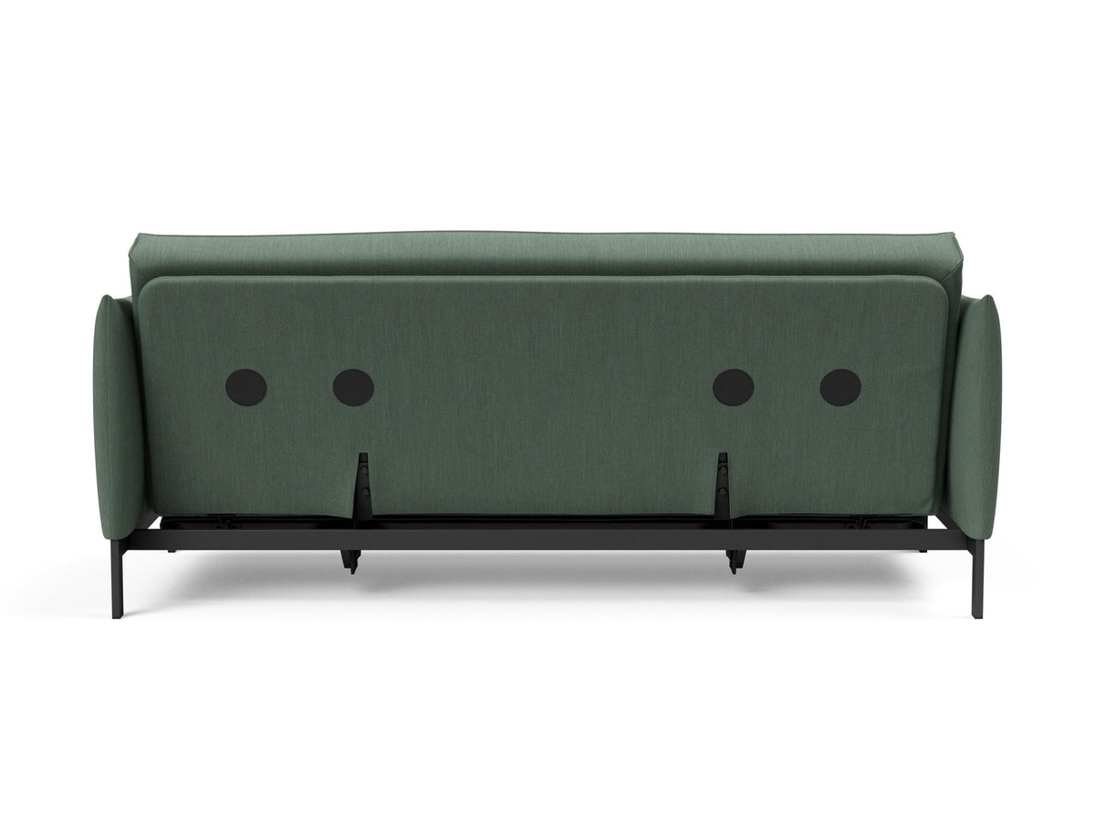 Junus 140 Bettsofa Sharp Plus Cover mit Gestellbezug Soft Spring in 518 Elegance Green präsentiert im Onlineshop von KAQTU Design AG. Bettsofa ist von Innovation Living