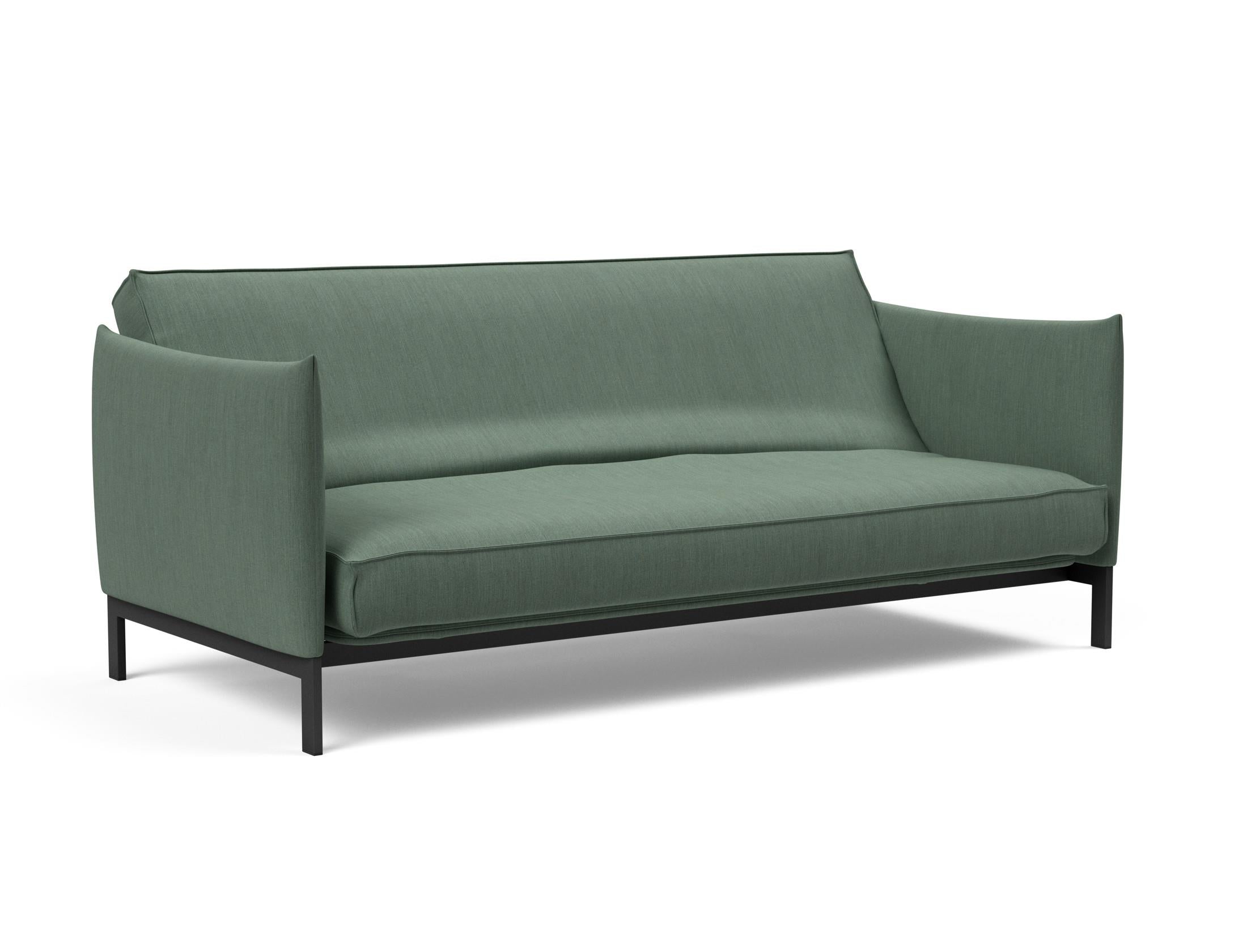 Erleben Sie das Junus 140 Bettsofa Sharp Plus Cover – modernes dänisches Design, abnehmbarer Bezug und luxuriöse Soft Spring Matratze für optimalen Komfort.