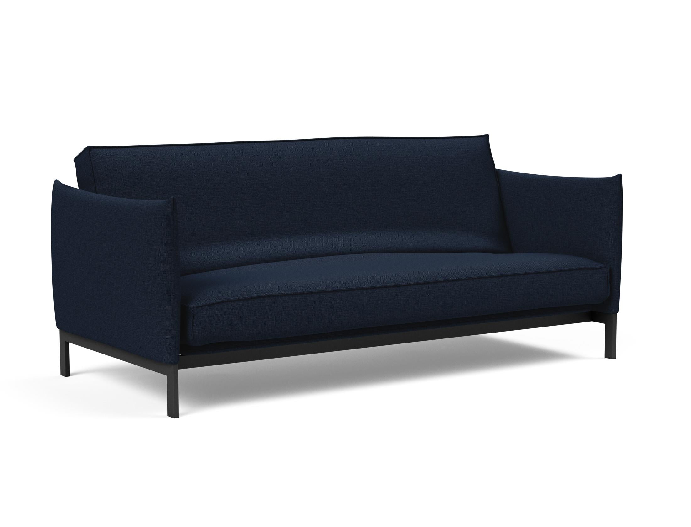 Erleben Sie das Junus 140 Bettsofa Sharp Plus Cover – modernes dänisches Design, abnehmbarer Bezug und luxuriöse Soft Spring Matratze für optimalen Komfort.