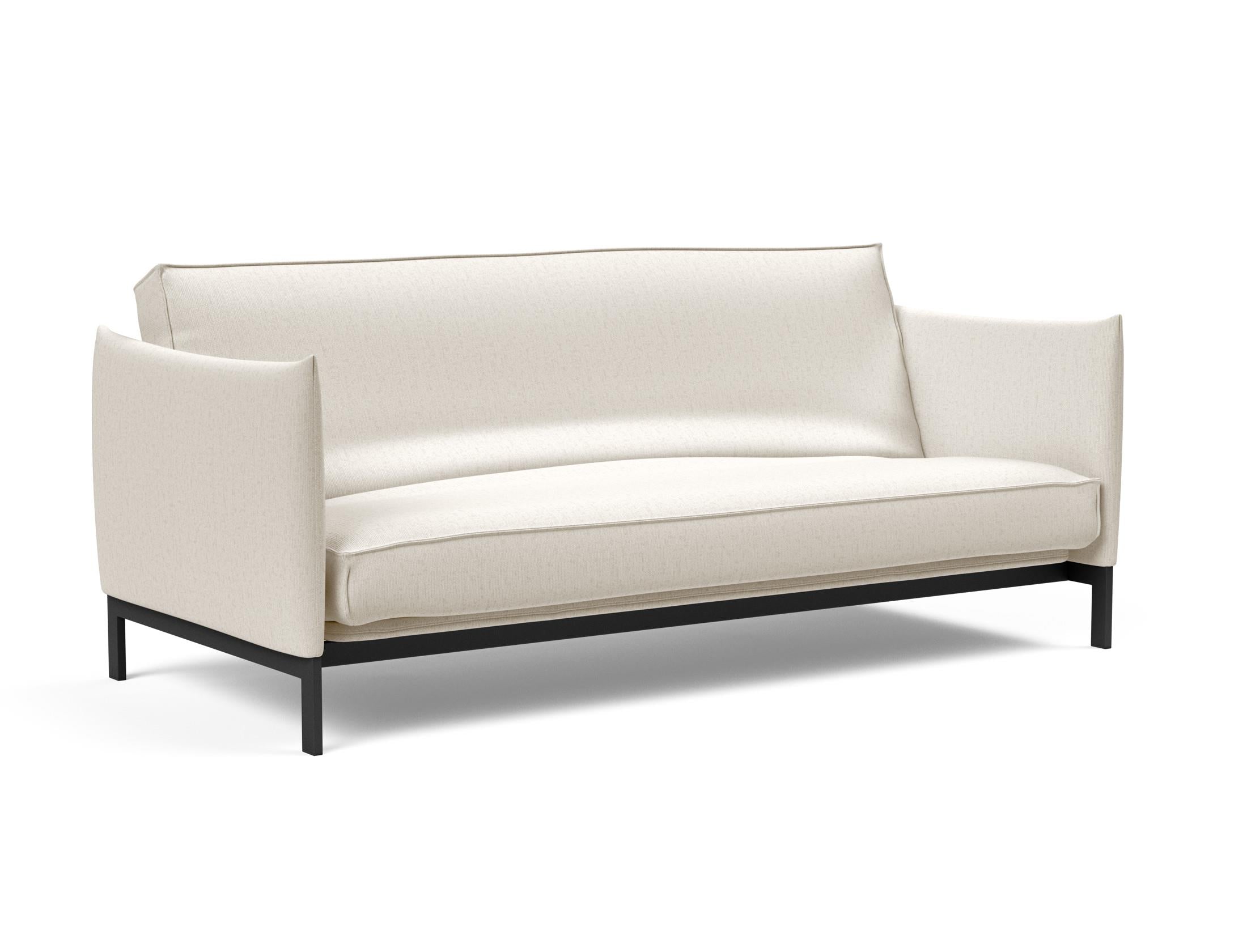Erleben Sie das Junus 140 Bettsofa Sharp Plus Cover – ein elegantes, praktisches Sofa mit abnehmbarem Bezug und komfortabler Soft Spring Matratze für Ihr Zuhause.