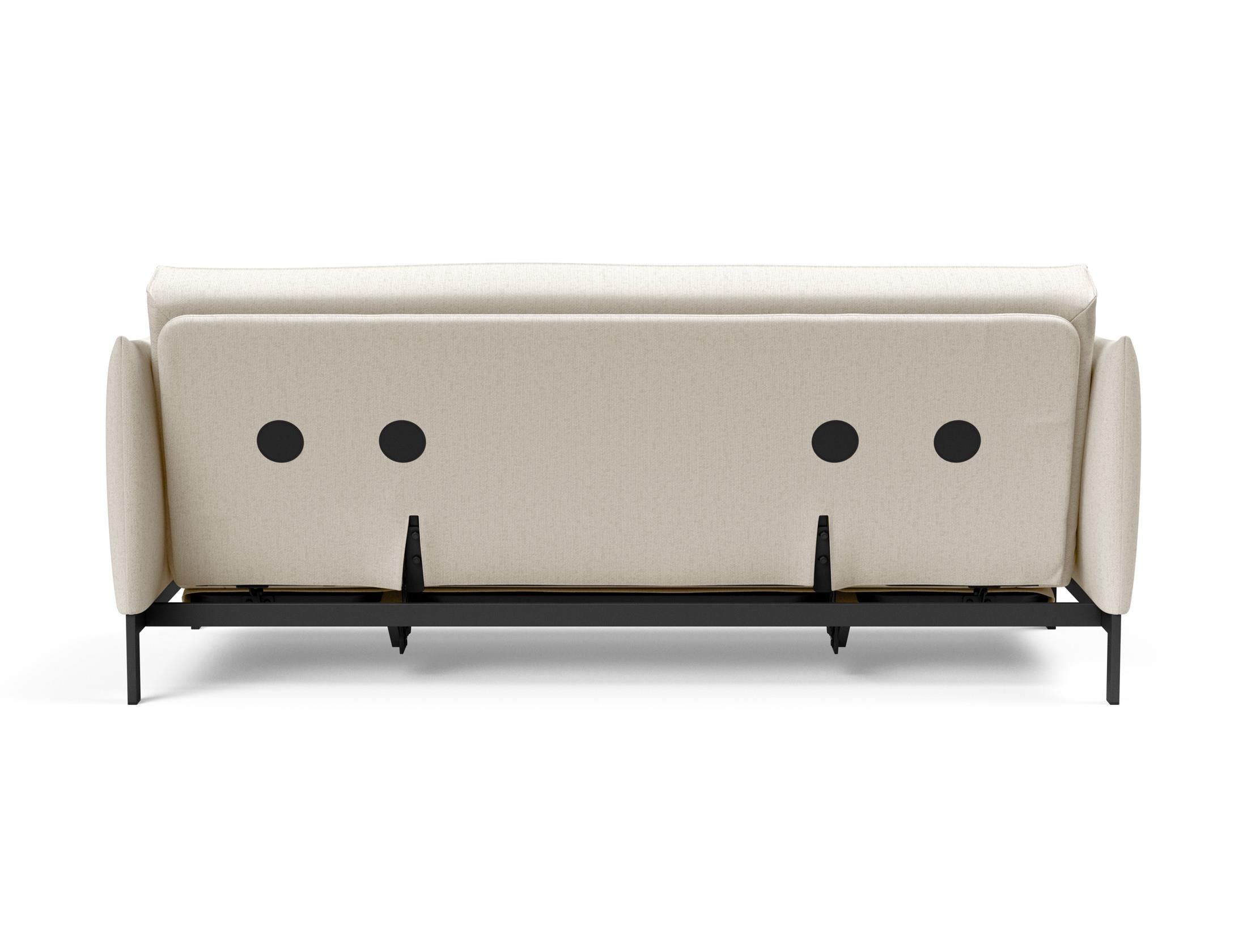 Erleben Sie das Junus 140 Bettsofa Sharp Plus Cover – modernes dänisches Design, abnehmbarer Bezug und luxuriöse Soft Spring Matratze für optimalen Komfort.