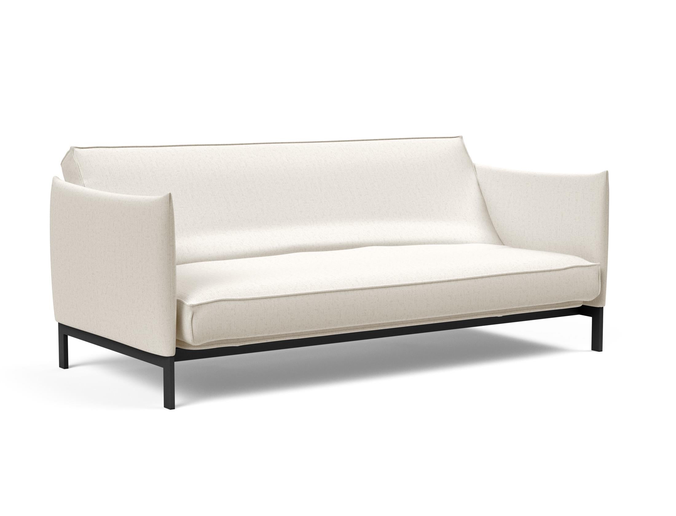 Erleben Sie das Junus 140 Bettsofa Sharp Plus Cover – ein elegantes, praktisches Sofa mit abnehmbarem Bezug und komfortabler Soft Spring Matratze für Ihr Zuhause.