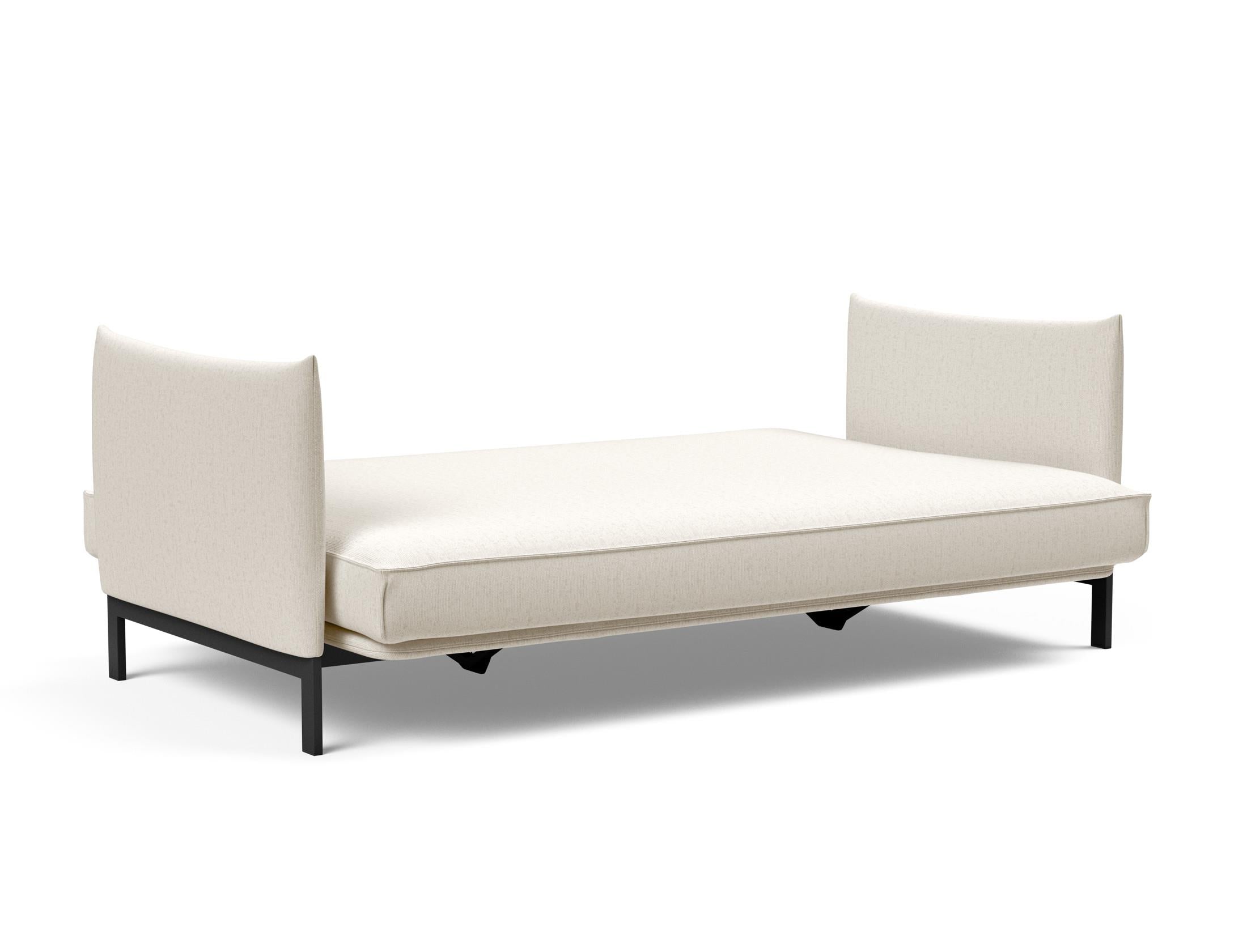 Erleben Sie das Junus 140 Bettsofa Sharp Plus Cover – modernes dänisches Design, abnehmbarer Bezug und luxuriöse Soft Spring Matratze für optimalen Komfort.