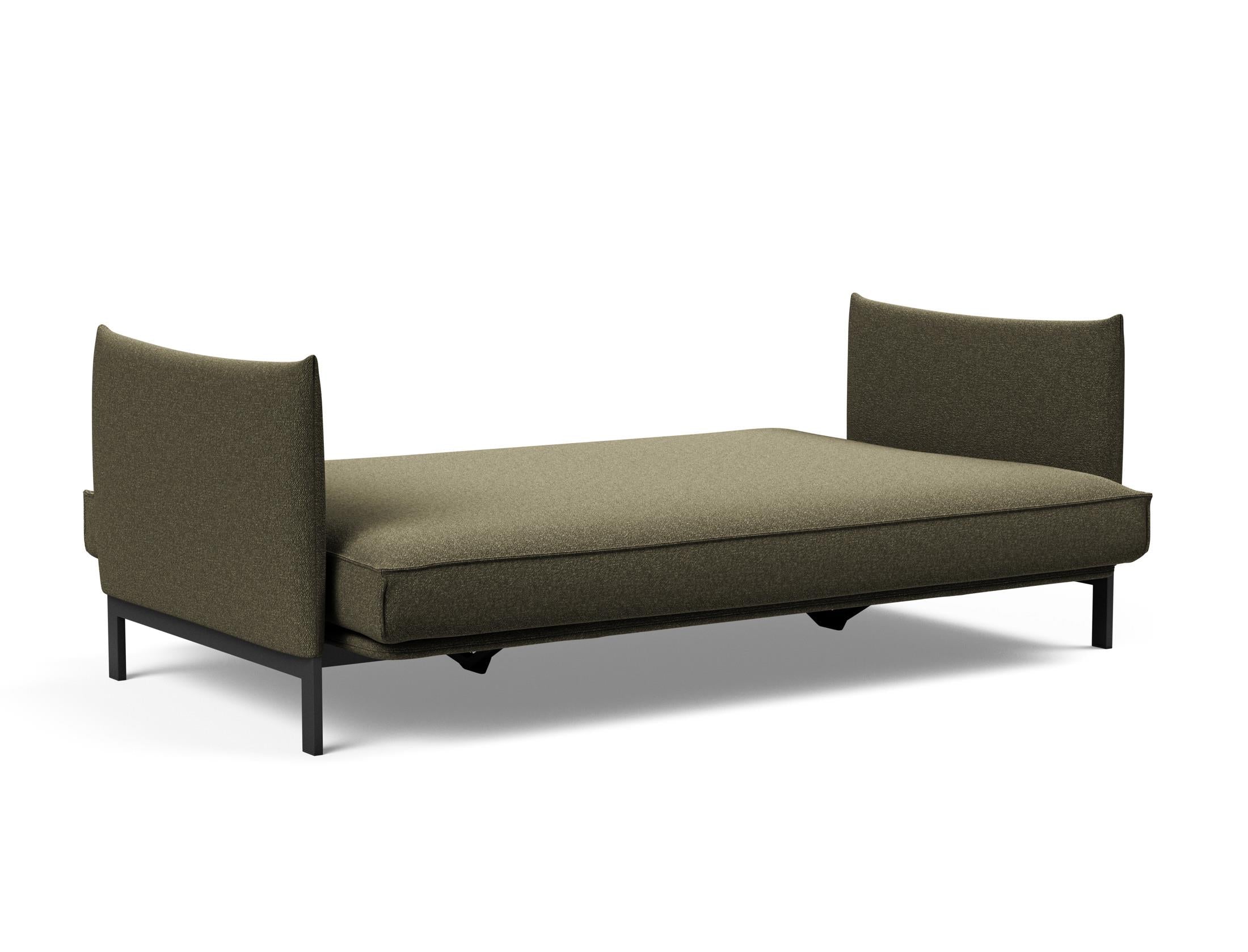 Erleben Sie das Junus 140 Bettsofa Sharp Plus Cover – modernes dänisches Design, abnehmbarer Bezug und luxuriöse Soft Spring Matratze für optimalen Komfort.