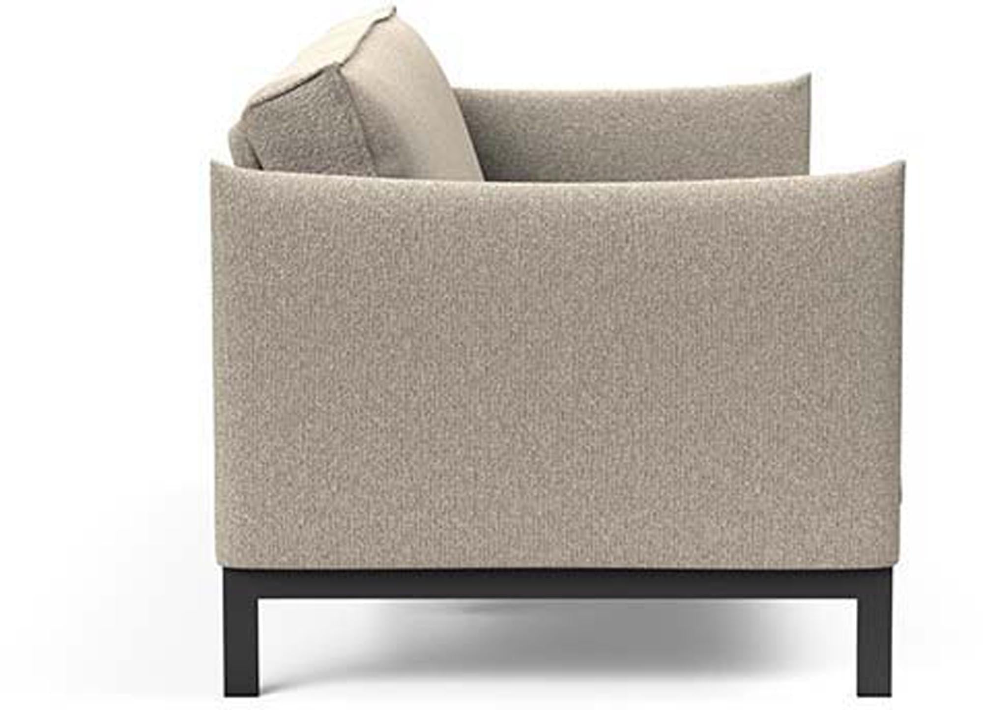 Erleben Sie das Junus 140 Bettsofa Sharp Plus Cover Soft Spring von Innovation Living – modern, platzsparend und perfekt für Ihr Zuhause.