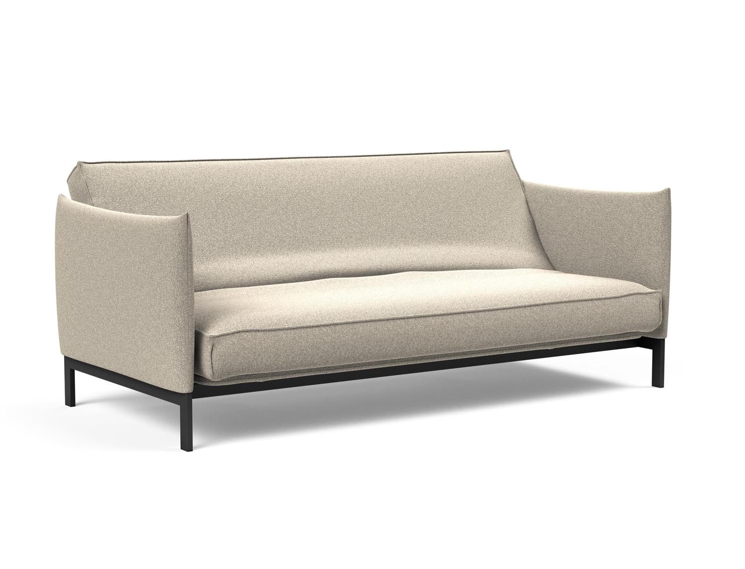 Erleben Sie das Junus 140 Bettsofa Sharp Plus Cover – modernes dänisches Design, abnehmbarer Bezug und luxuriöse Soft Spring Matratze für optimalen Komfort.