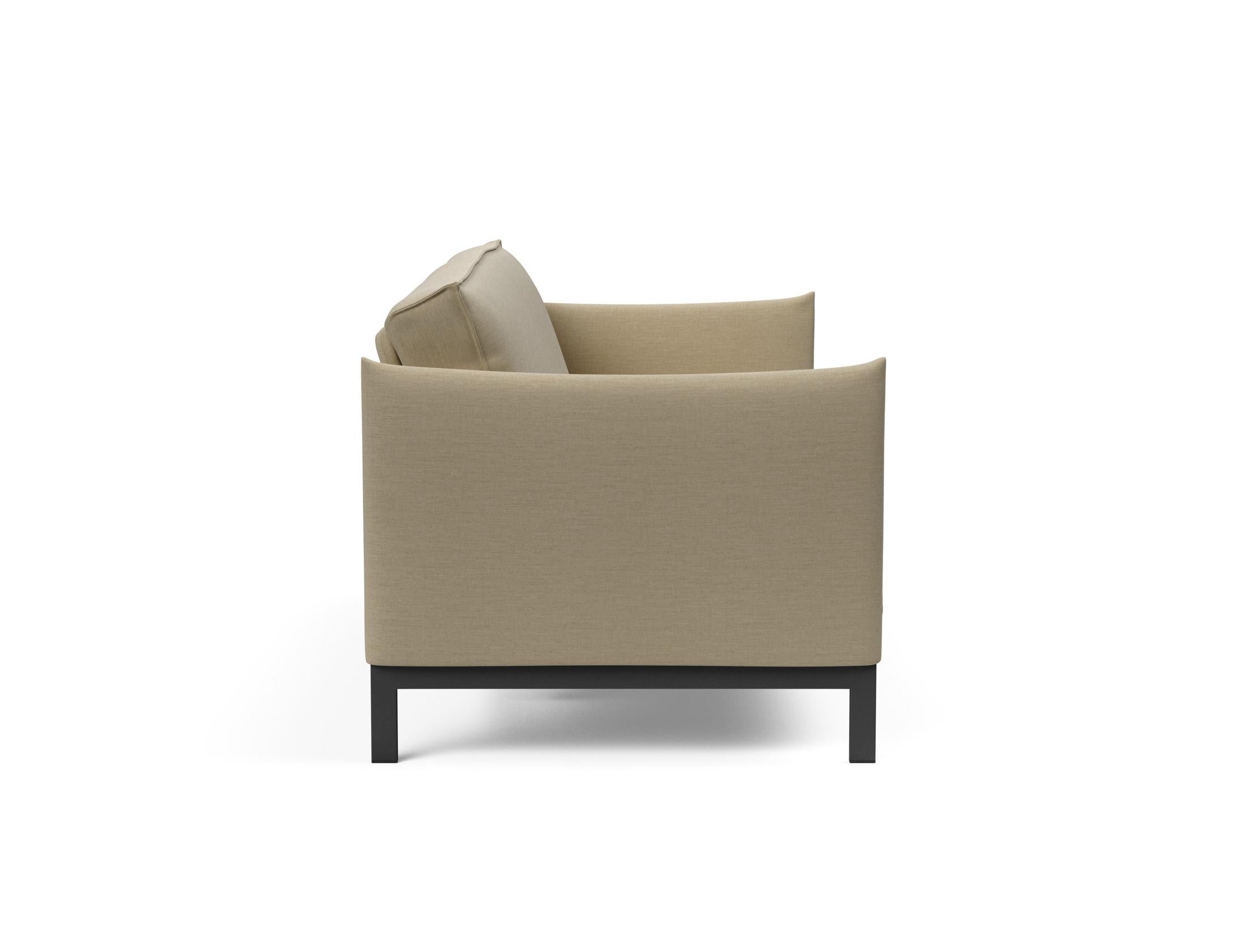 Erleben Sie das Junus 140 Bettsofa Sharp Plus Cover – ein elegantes, praktisches Sofa mit abnehmbarem Bezug und komfortabler Soft Spring Matratze für Ihr Zuhause.