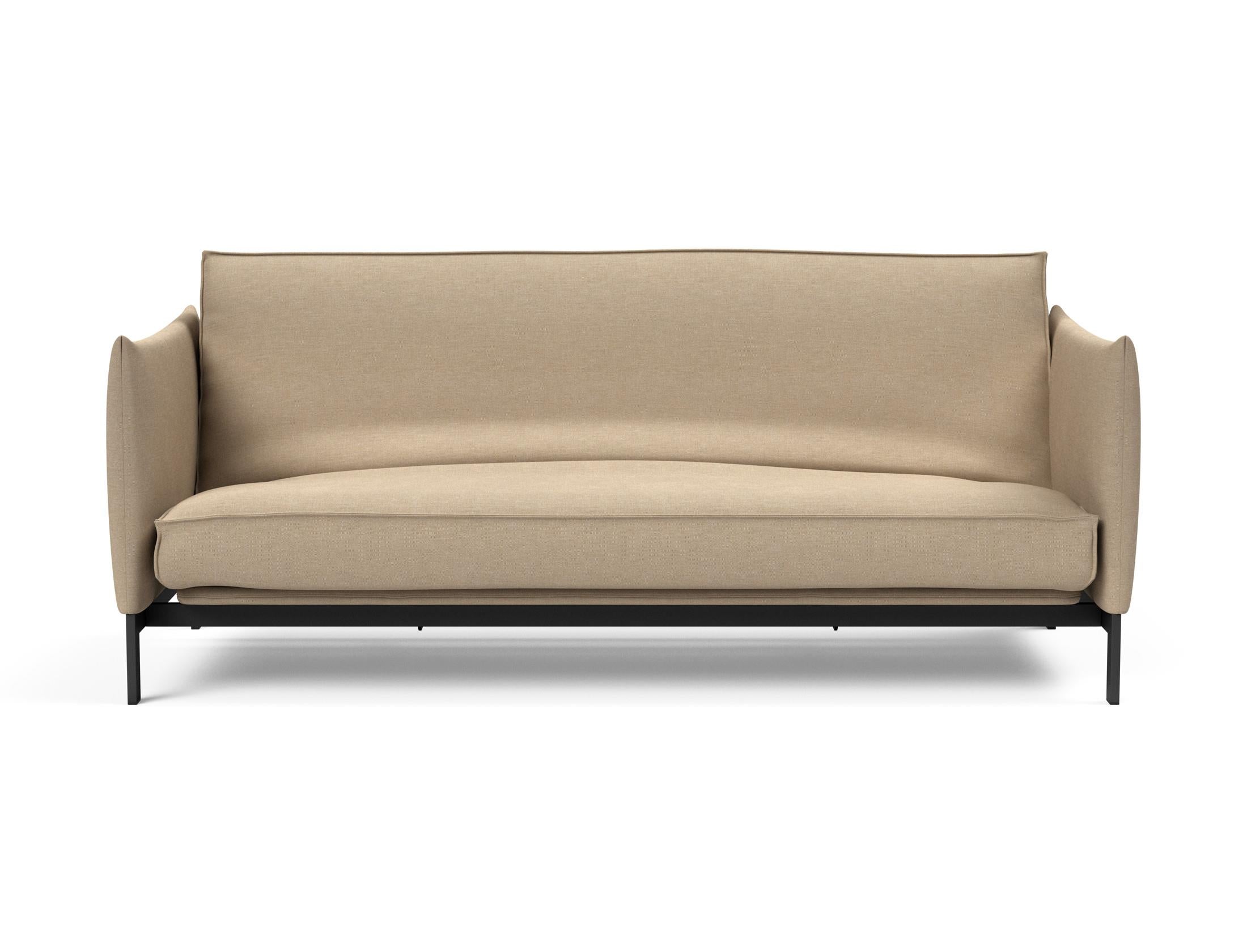 Modernes Junus 140 Bettsofa mit weichem Sharp Plus Bezug und robustem Gestell, perfekt für gemütliche und stilvolle Wohnumgebungen.