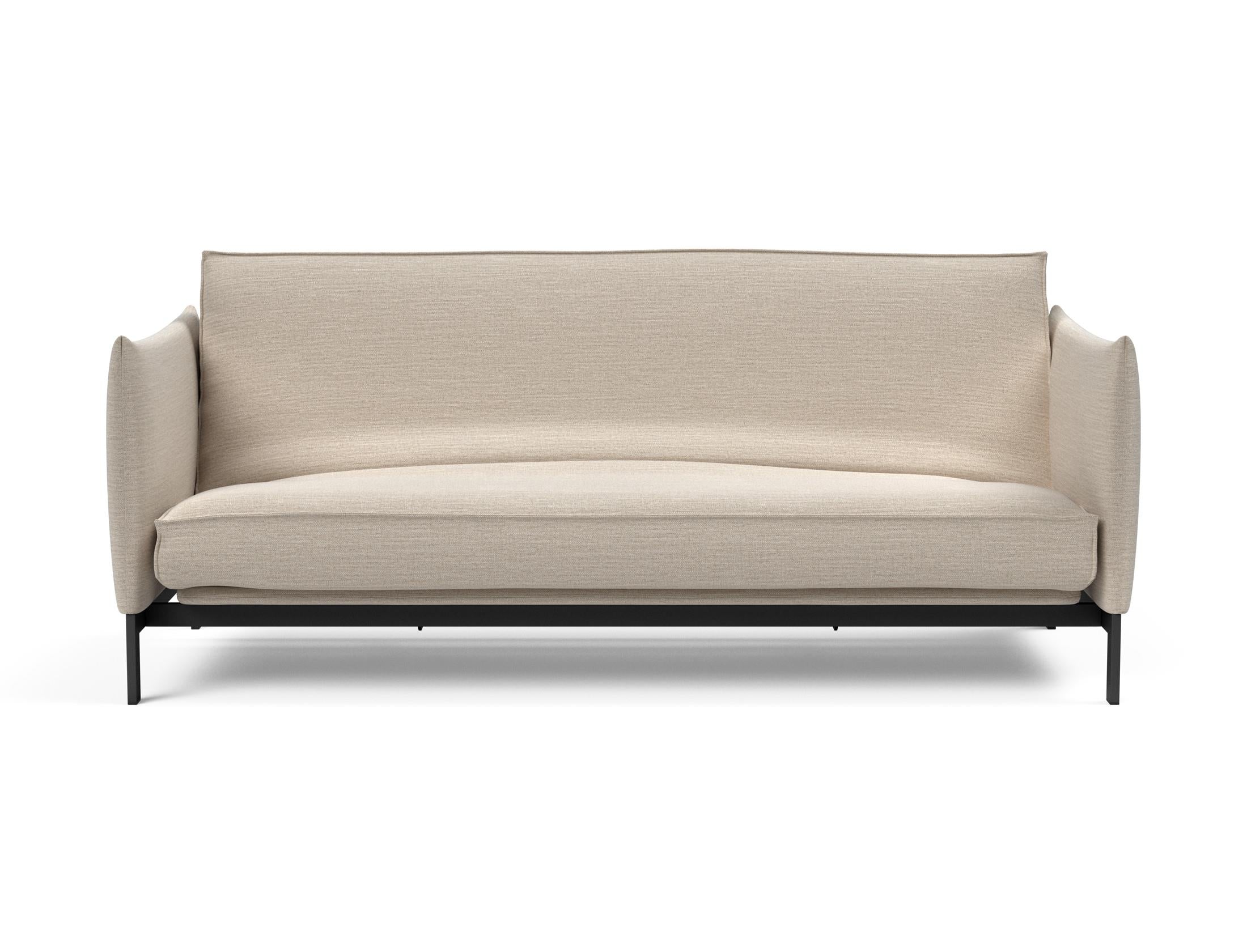 Modernes Junus 140 Bettsofa mit stilvollem Soft Spring Bezug, perfekt für gemütliche Abende und flexible Wohnlösungen.