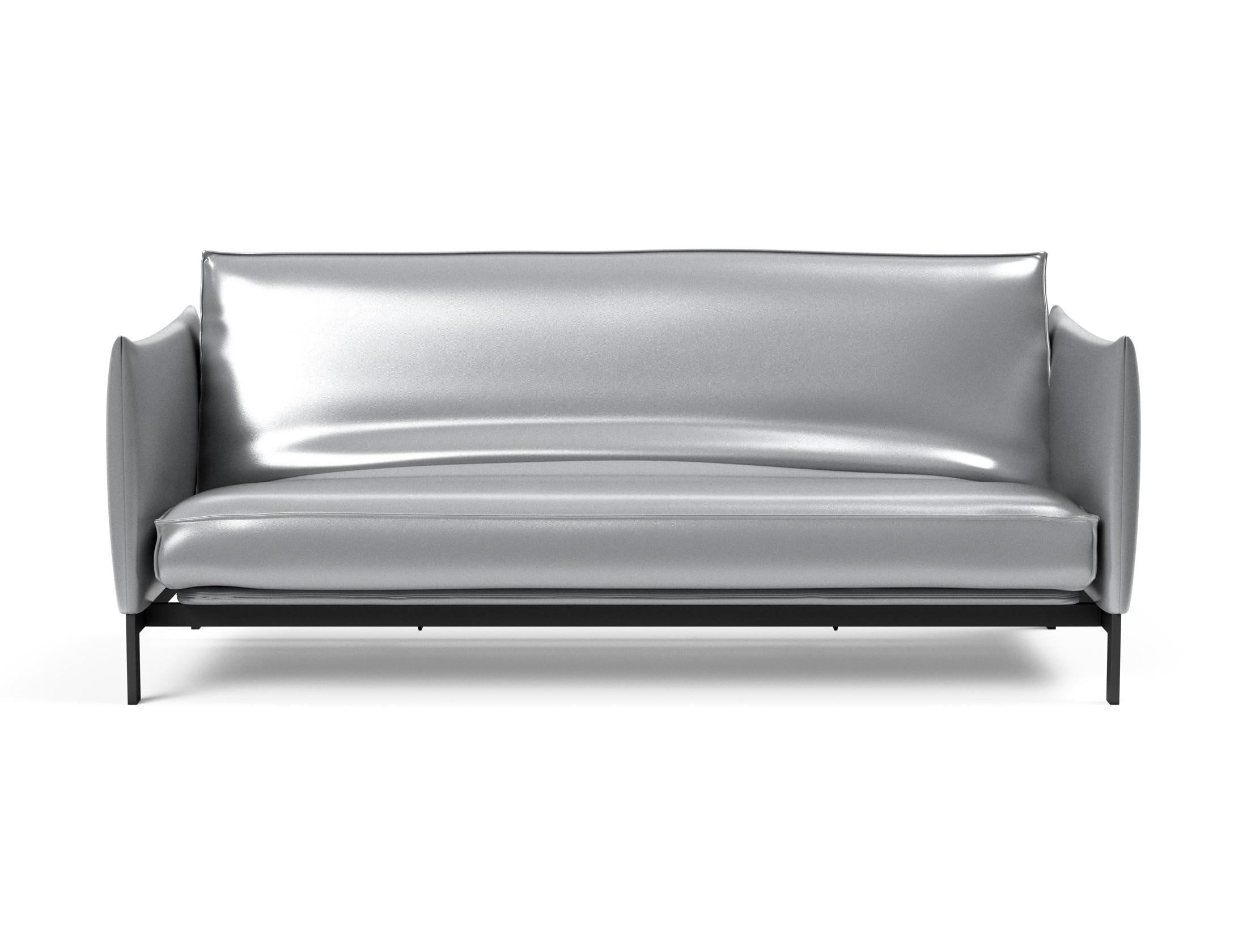Elegantes Junus 140 Bettsofa mit hochwertigem Soft Spring Bezug, ideal für stilvolle Wohnräume und vielseitige Nutzung.