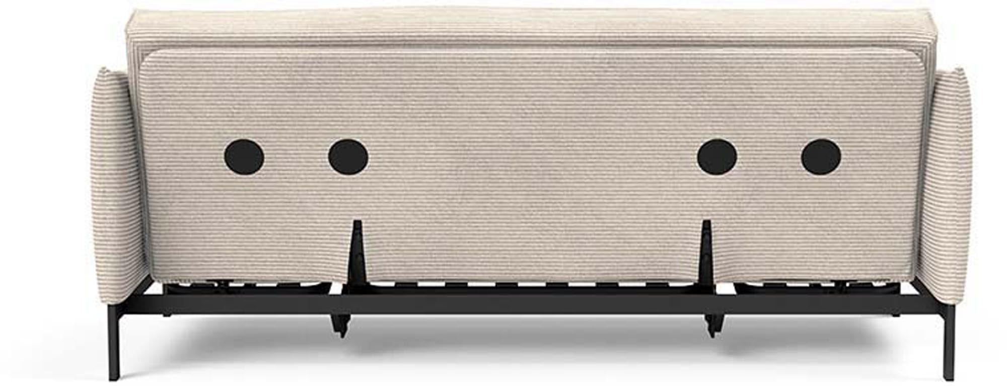 Entdecken Sie das Junus 140 Bettsofa Sharp Plus Cover von Innovation Living – stilvoll, platzsparend und ideal für vielseitige Wohnkonzepte.