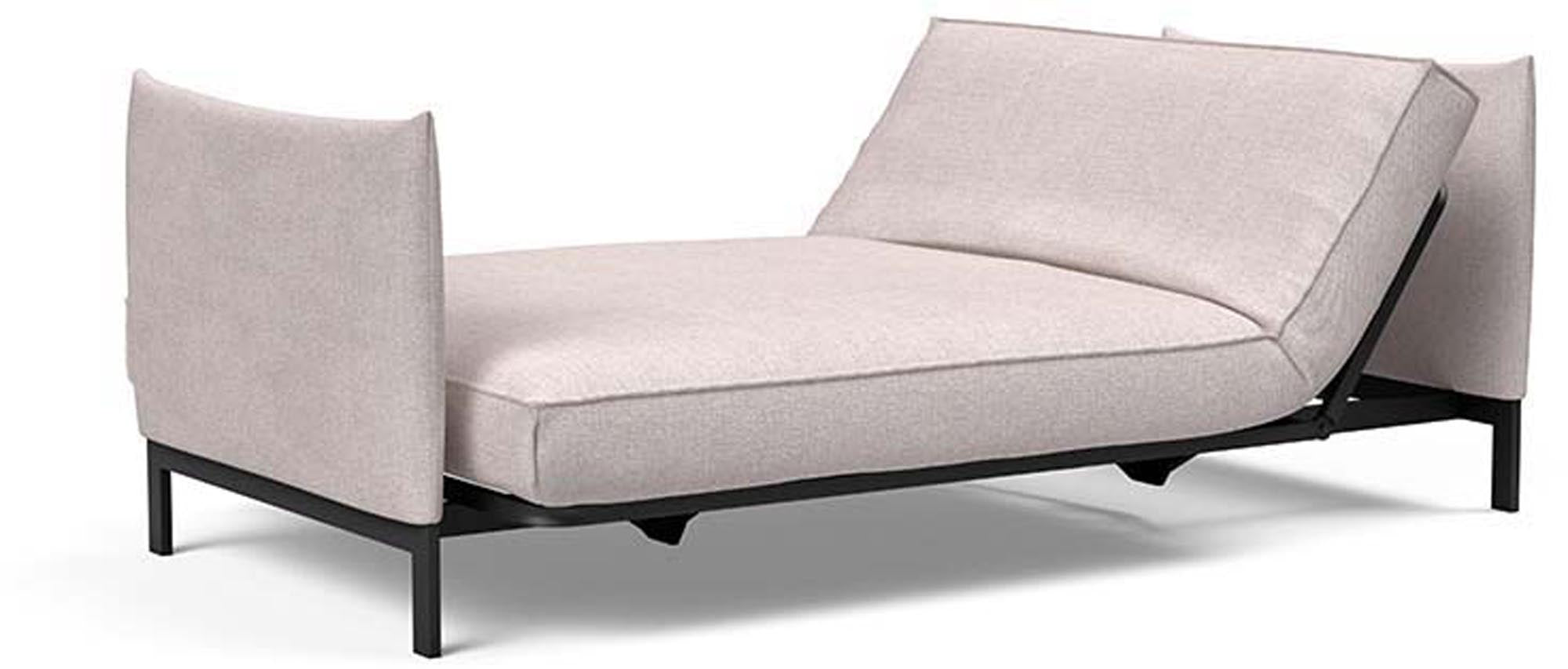 Entdecken Sie das Junus 140 Bettsofa Sharp Plus Cover von Innovation Living – stilvoll, funktional und ideal für kleine Räume. Perfekter Schlafkomfort!