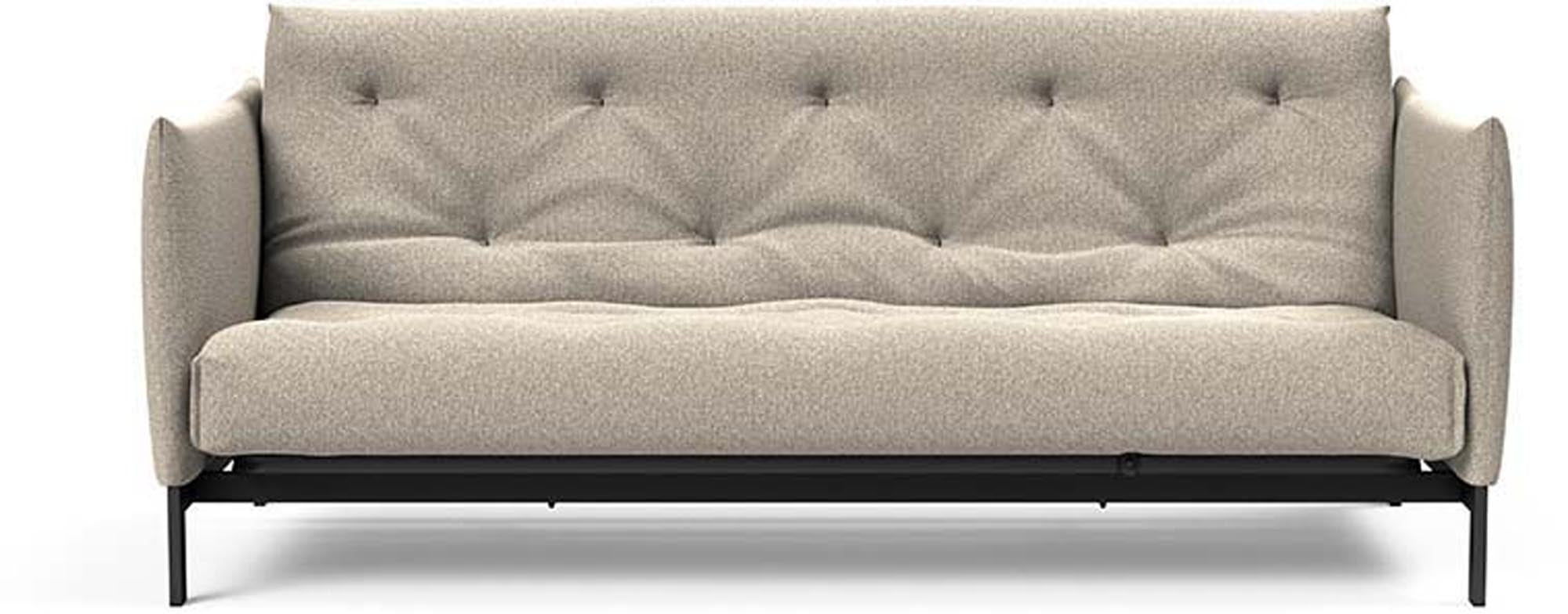 Erleben Sie das Junus 140 Bettsofa Nordic von Innovation Living – modernes Design, langlebiger Latex und hervorragender Schlafkomfort für jede Nacht.
