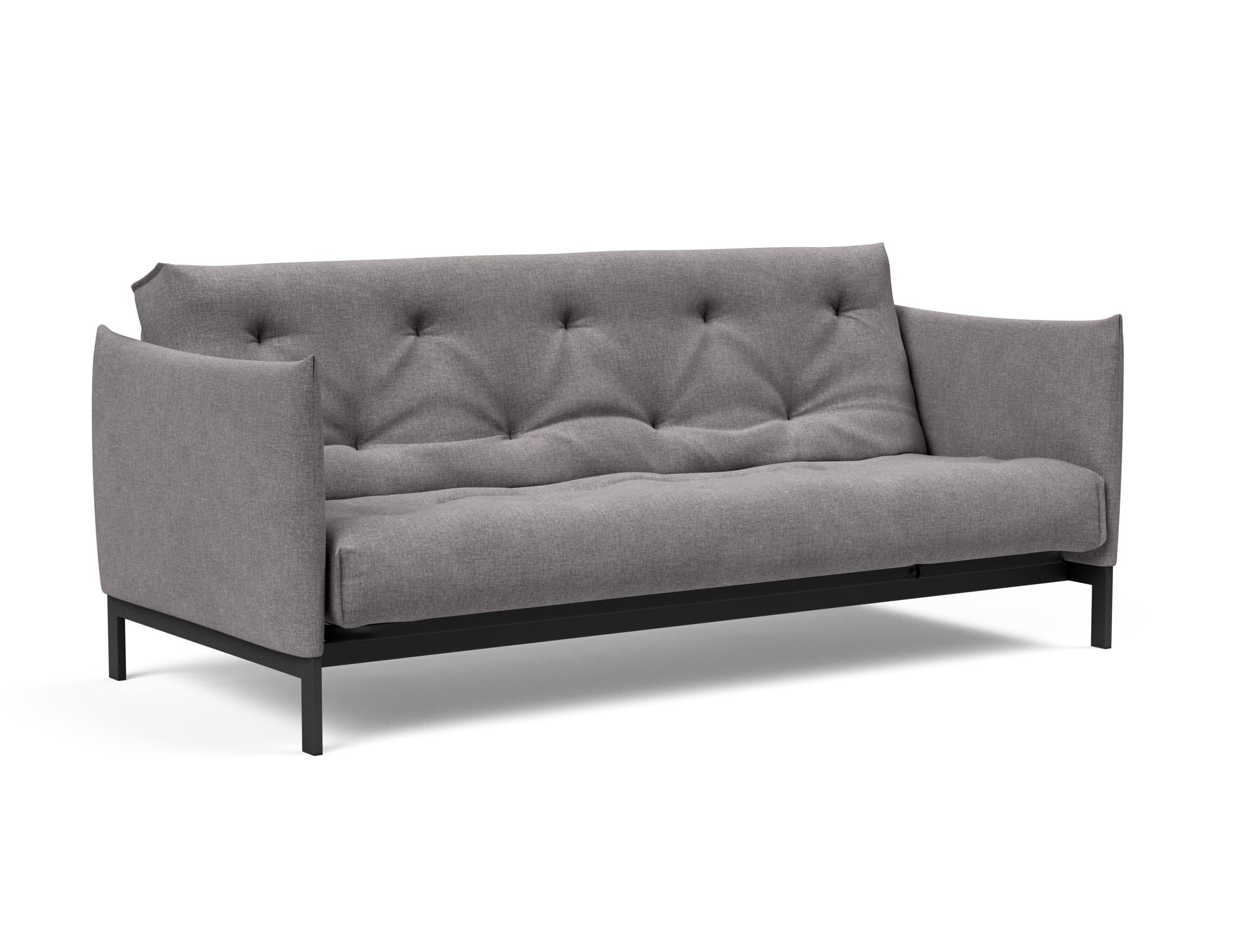 Erleben Sie das Junus 140 Bettsofa Nordic Soft Spring von Innovation Living – modern, platzsparend und perfekt für gemütliche Wohnräume.