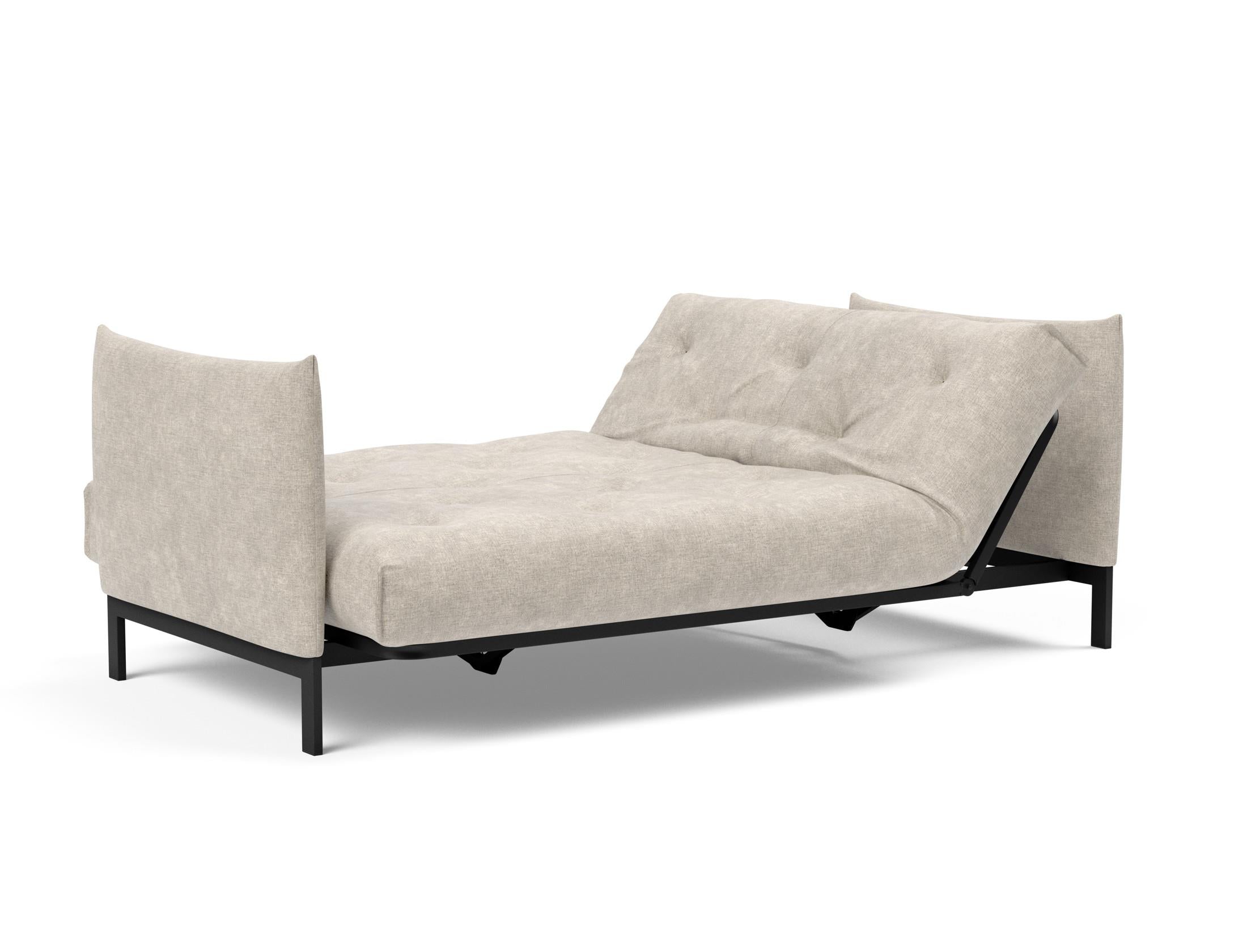Entdecken Sie das Junus 140 Bettsofa Nordic von Innovation Living: Modernes Design, flexible Liegepositionen und hochwertige Materialien für besten Komfort.