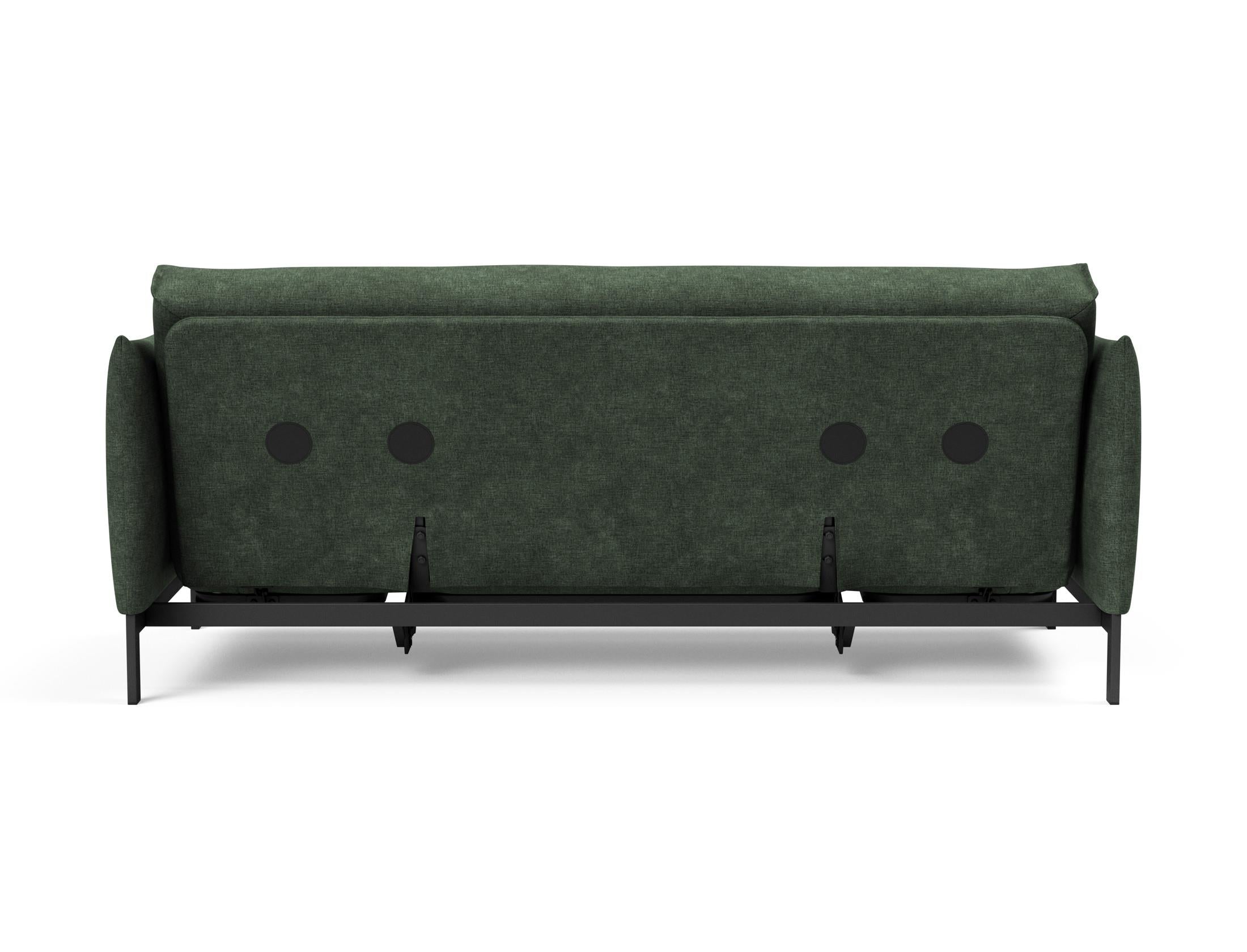 Entdecken Sie das Junus 140 Bettsofa Nordic von Innovation Living – ein elegantes, funktionales Sofa, das sich mühelos in ein bequemes Bett verwandelt.