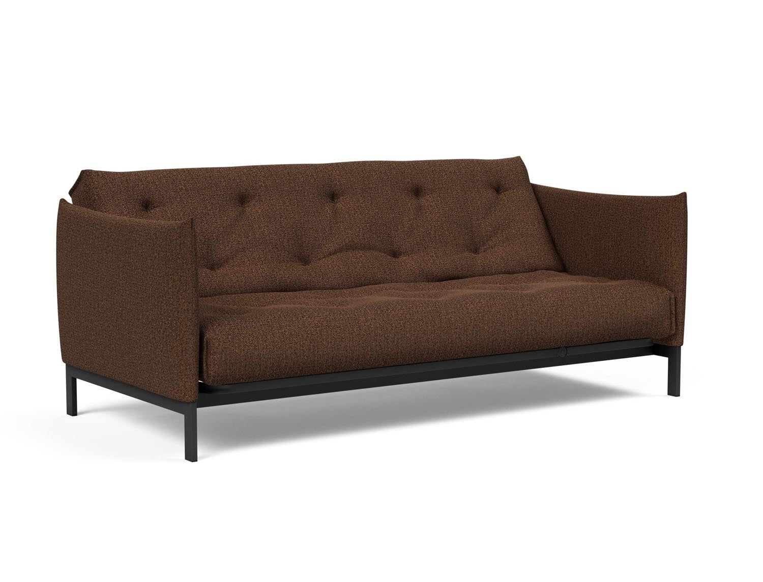 Entdecken Sie das Junus 140 Bettsofa Nordic von Innovation Living – ein elegantes, funktionales Sofa, das sich mühelos in ein bequemes Bett verwandelt.
