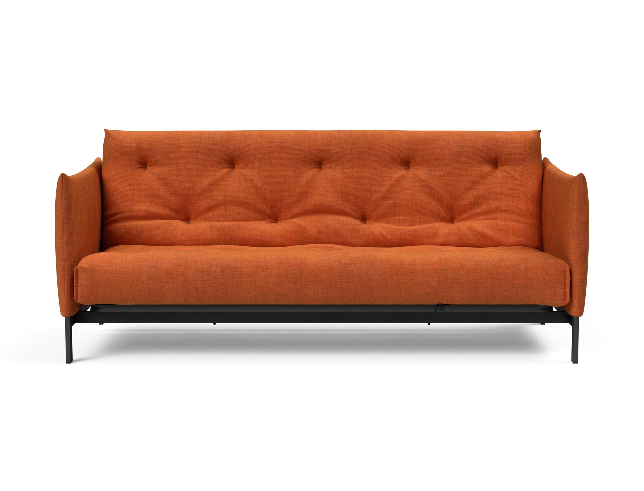 Erleben Sie das Junus 140 Bettsofa Nordic Soft Spring von Innovation Living – eine perfekte Kombination aus modernem Stil und hohem Schlafkomfort.