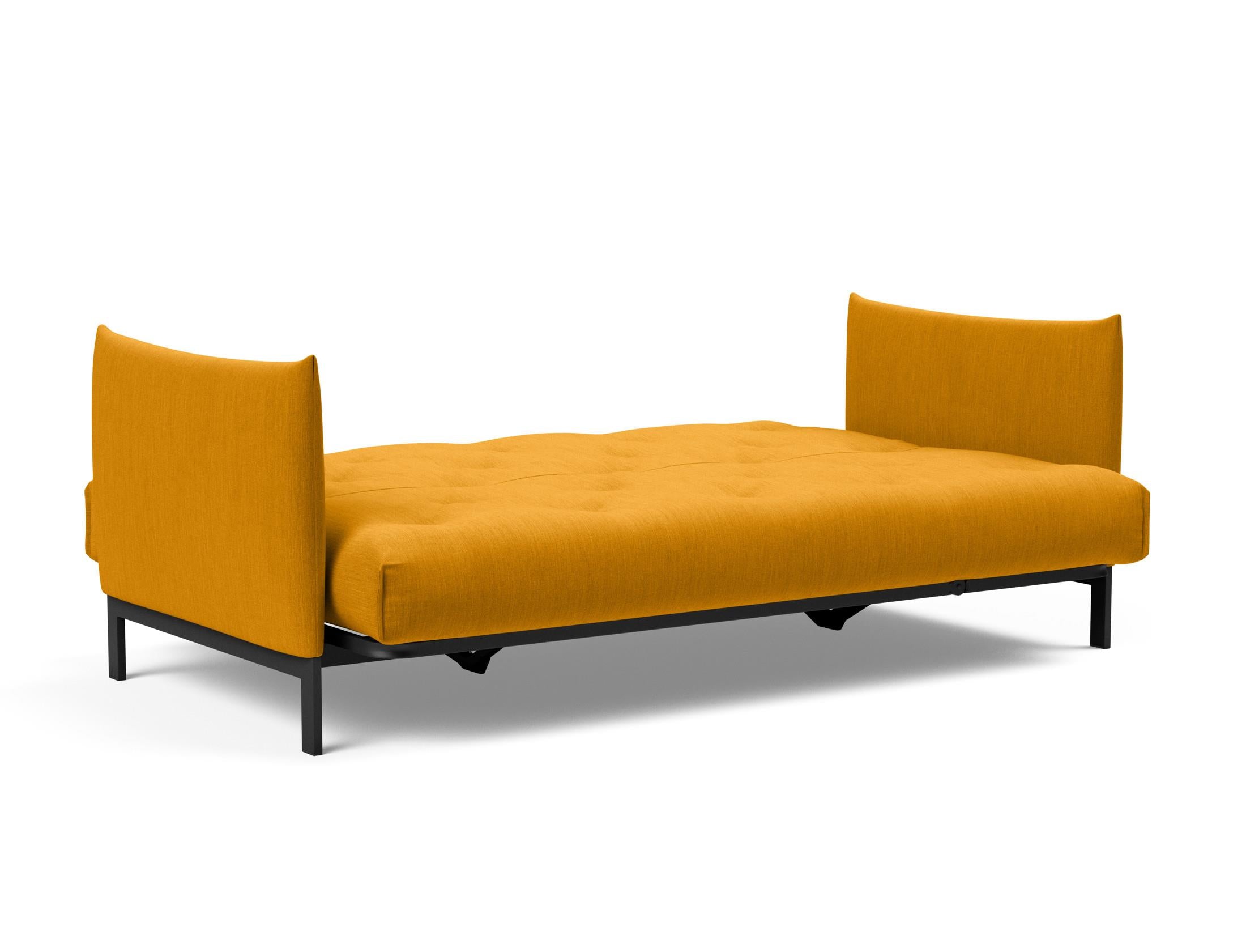 Entdecken Sie das Junus 140 Bettsofa Nordic von Innovation Living: Eleganz, Funktionalität und individuelle Matratzenoptionen für jeden Raum.