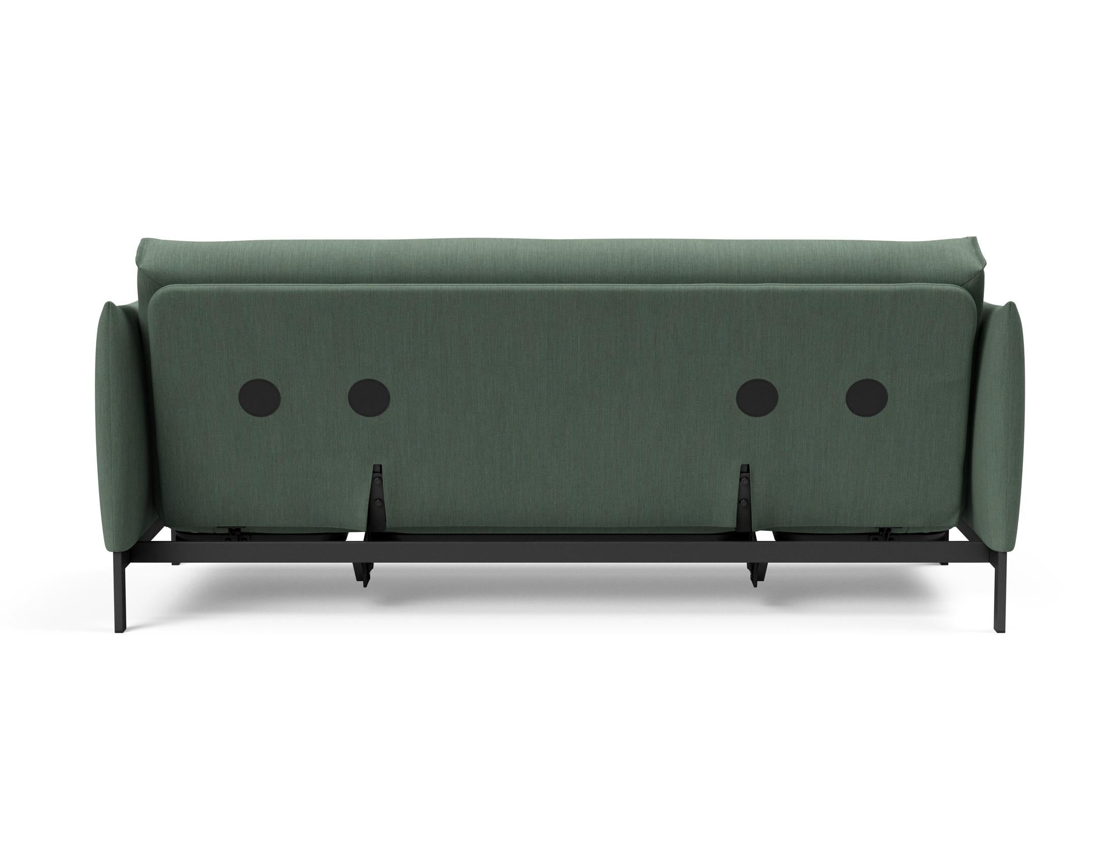 Erleben Sie das Junus 140 Bettsofa Nordic Soft Spring von Innovation Living – eine perfekte Kombination aus modernem Stil und hohem Schlafkomfort.