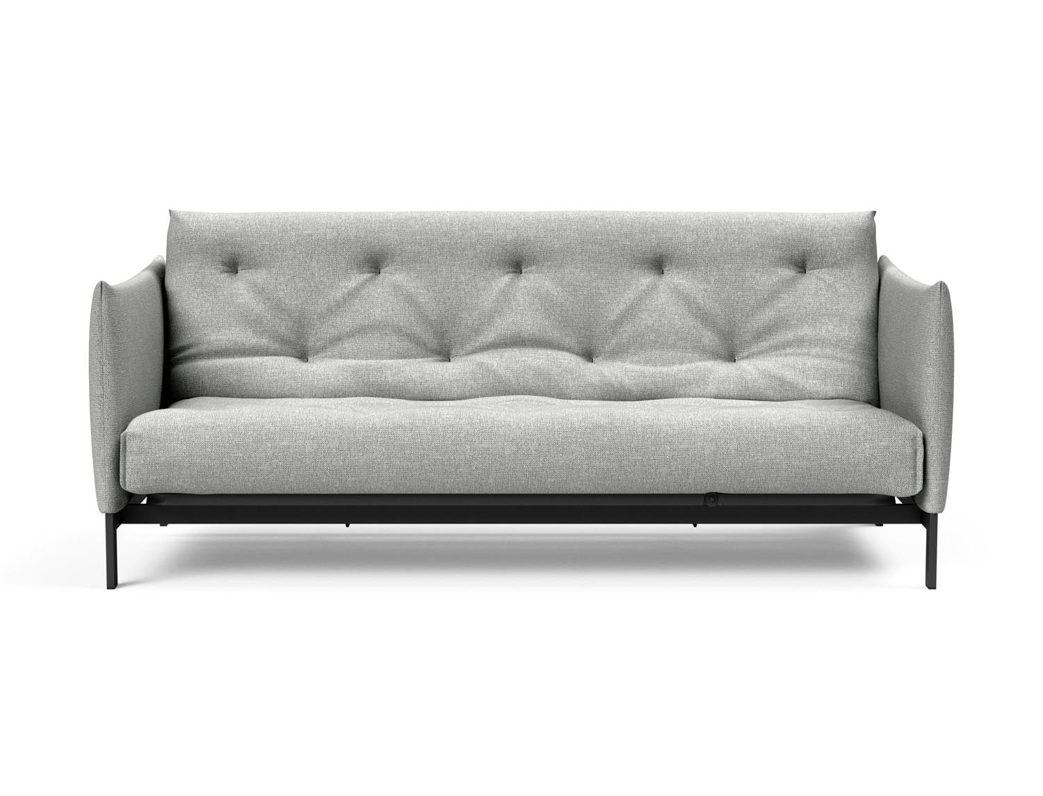 Modernes Junus 140 Bettsofa im Nordic Design, perfekt für kompakte Wohnräume, vereint Funktionalität und eleganten Komfort.