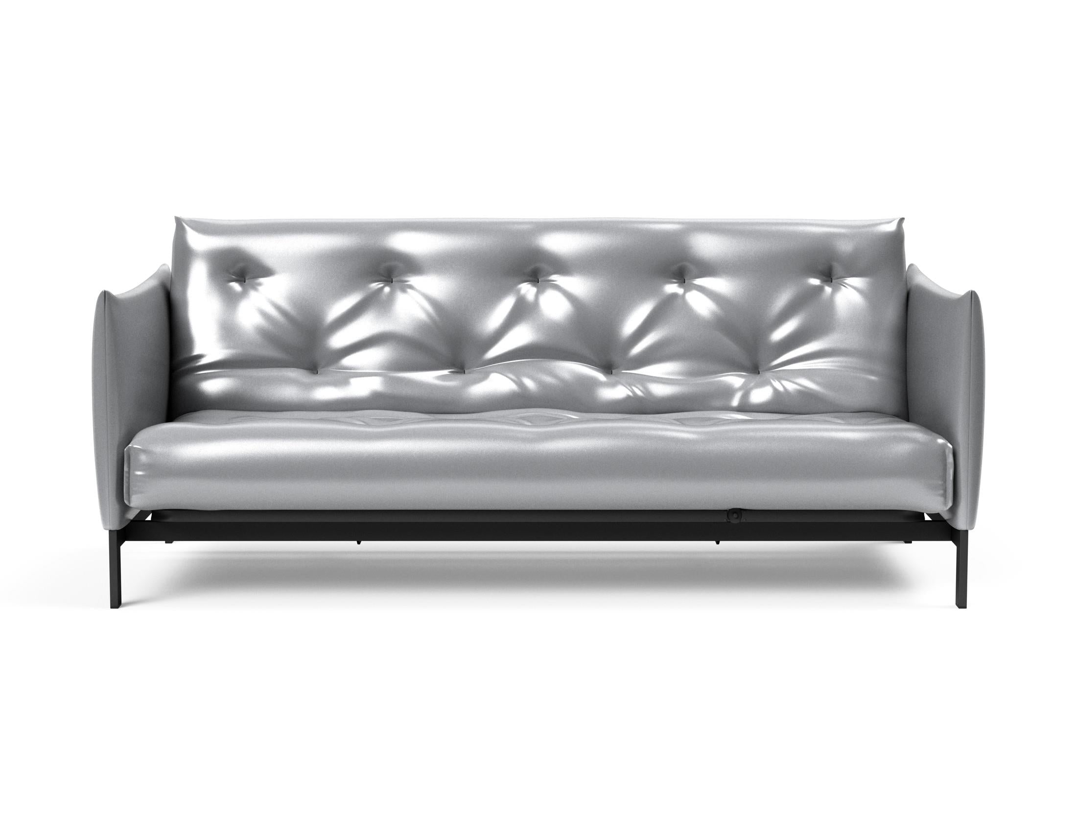 Modernes Junus 140 Bettsofa im Nordic Design, perfekt für kompakte Wohnräume, vereint Funktionalität und eleganten Komfort.