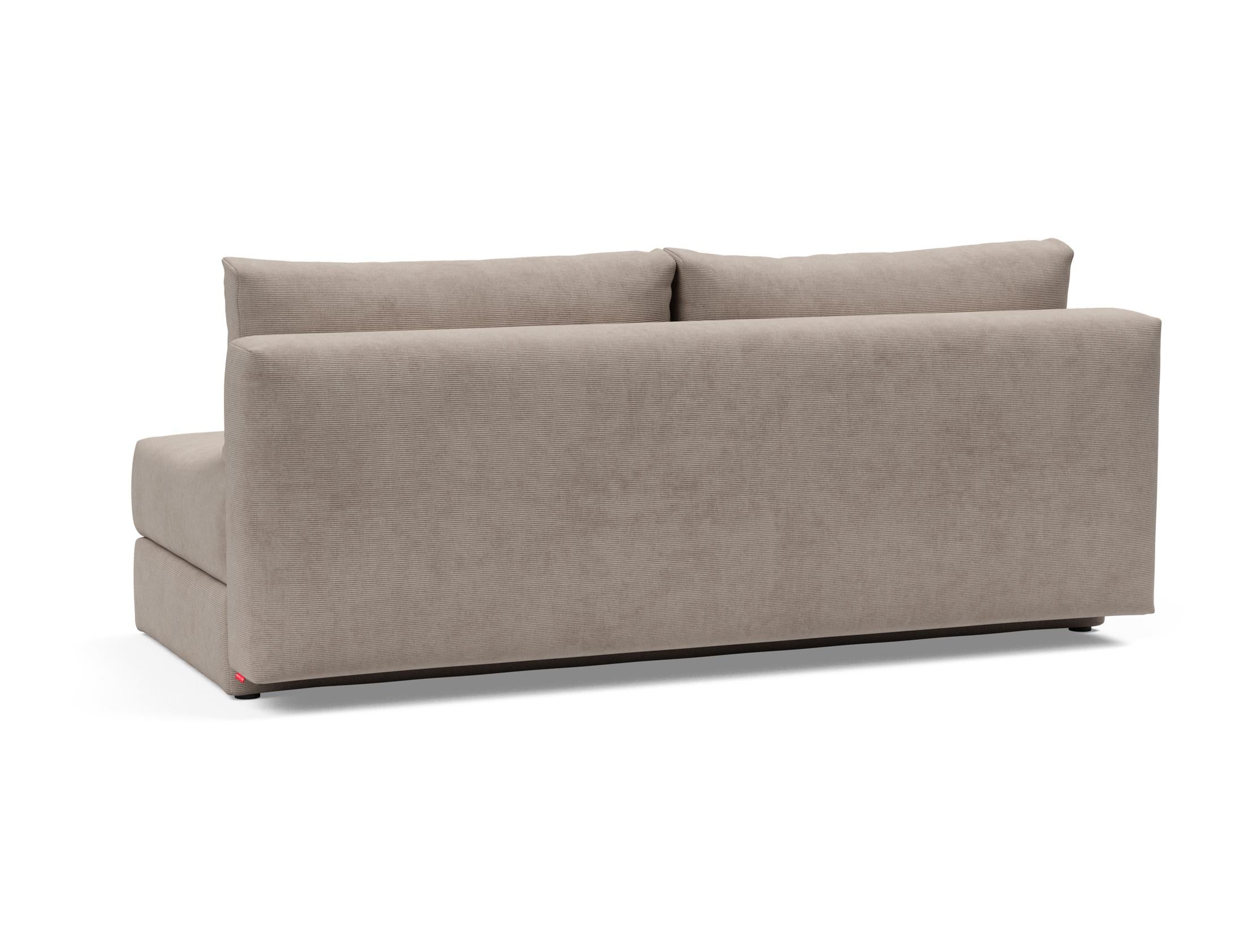 Osvald Sofabett 150: Elegantes Schlafsofa mit praktischem Stauraum. Ideal für kompakte Wohnräume, verwandelt sich schnell in ein gemütliches Bett.