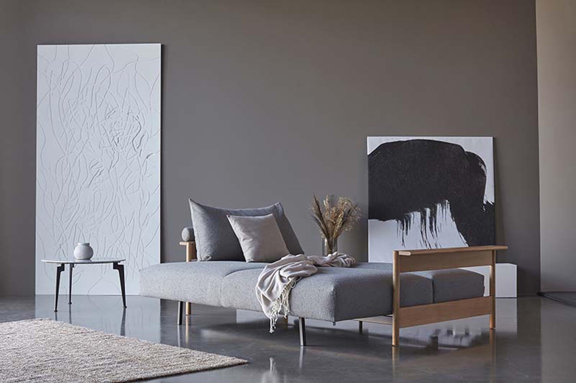 Malloy Sofabett 150: Elegantes Schlafsofa mit praktischem Klappmechanismus, ideal für kleine Räume und gemütliche Nächte.