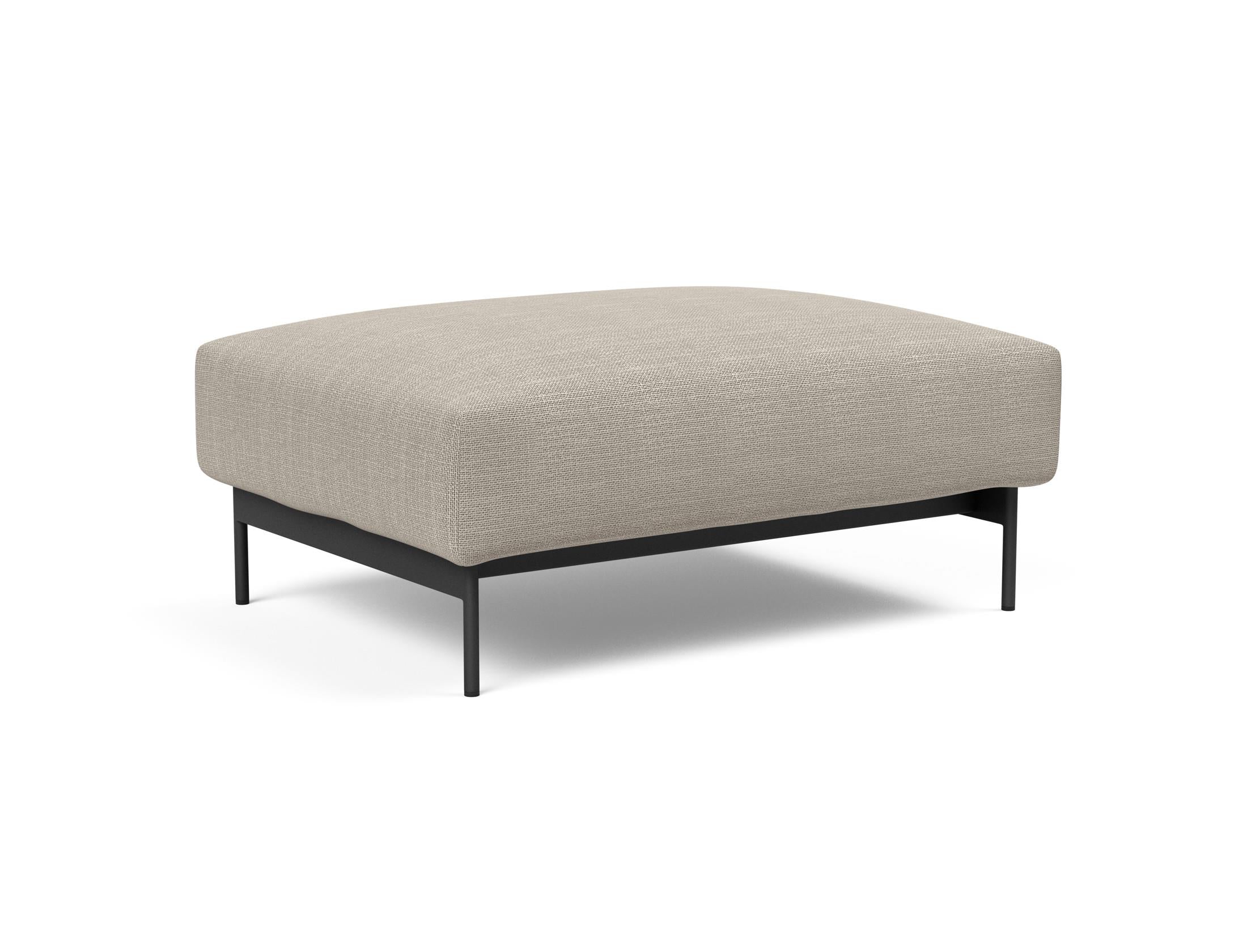 Der Malloy Ottoman von Innovation Living kombiniert stilvolles Design mit Funktionalität. Ideal als zusätzlicher Sitzplatz oder praktischer Tisch.