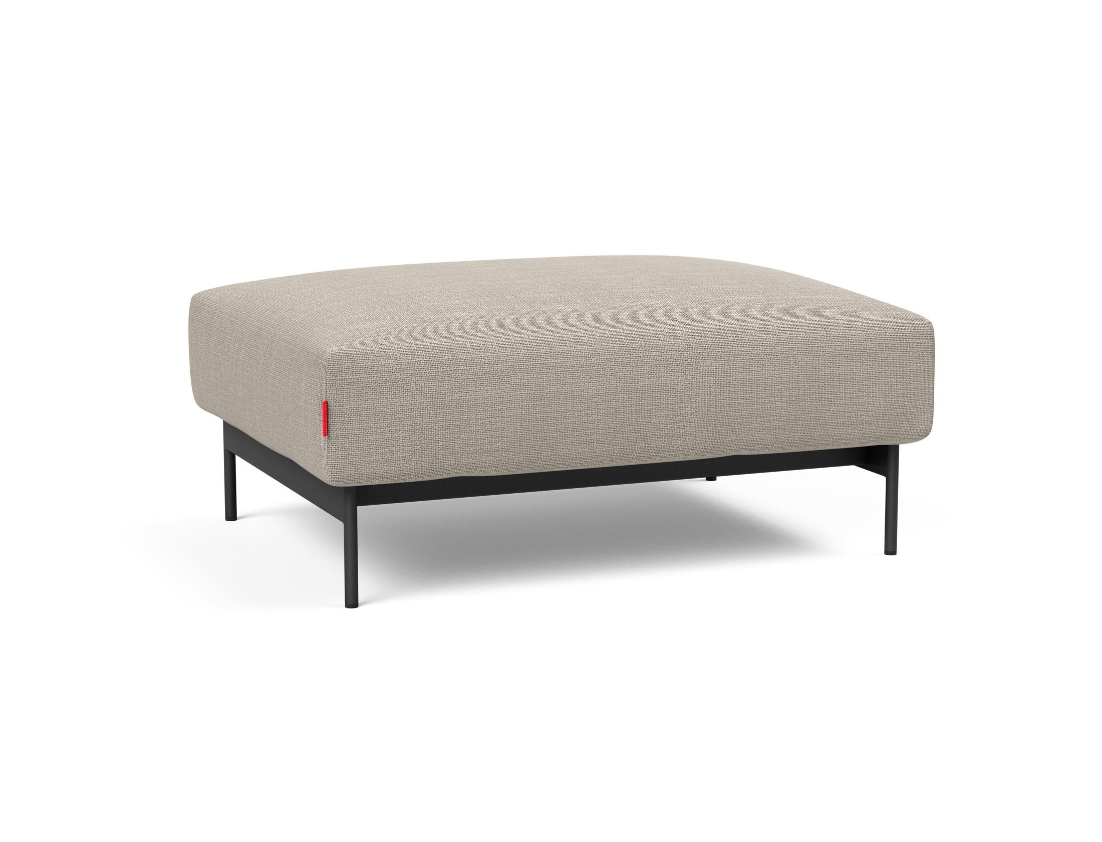 Der Malloy Ottoman von Innovation Living kombiniert stilvolles Design mit Funktionalität. Ideal als zusätzlicher Sitzplatz oder praktischer Tisch.