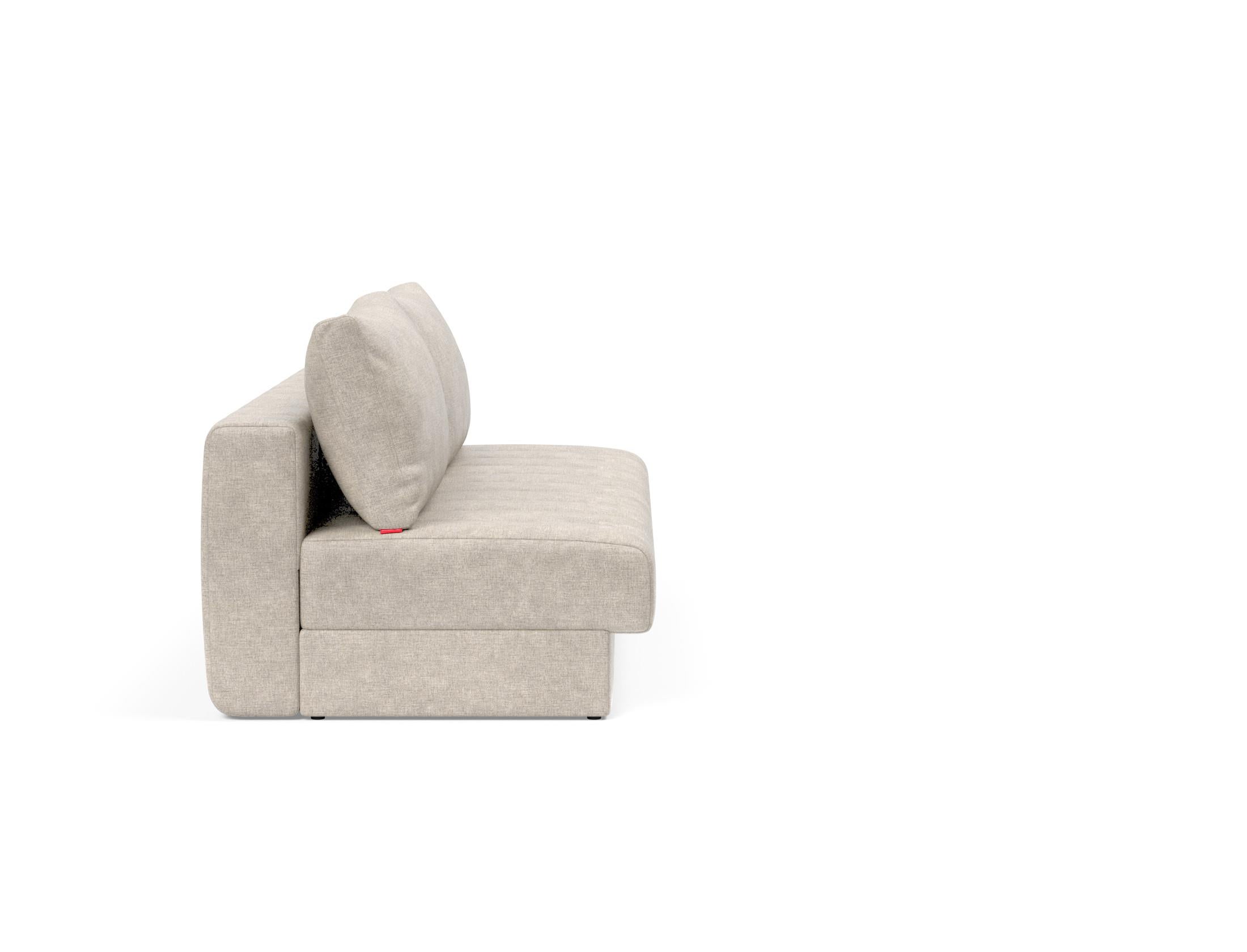 Das Akello Schlafsofa von Innovation Living bietet stilvolle Flexibilität und Komfort, perfekt für moderne Wohnräume und spontane Übernachtungen.