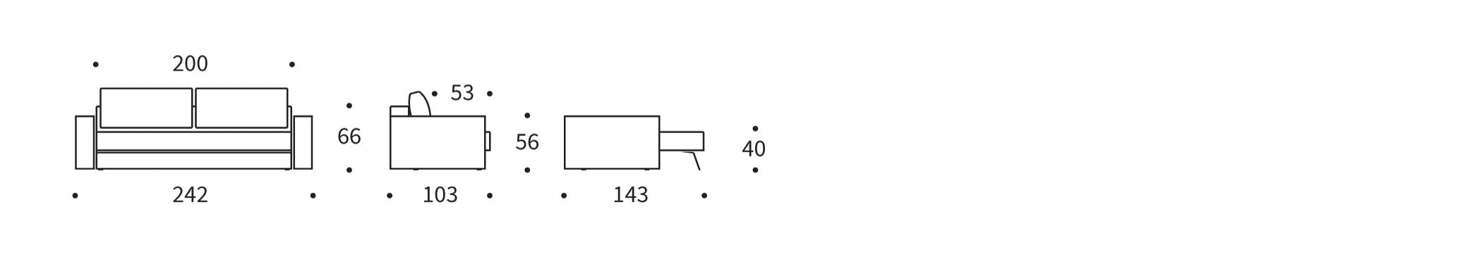 Das Akello Schlafsofa von Innovation Living vereint modernes Design mit praktischen Armlehnen und sorgt für ultimativen Komfort im Schlafbereich.