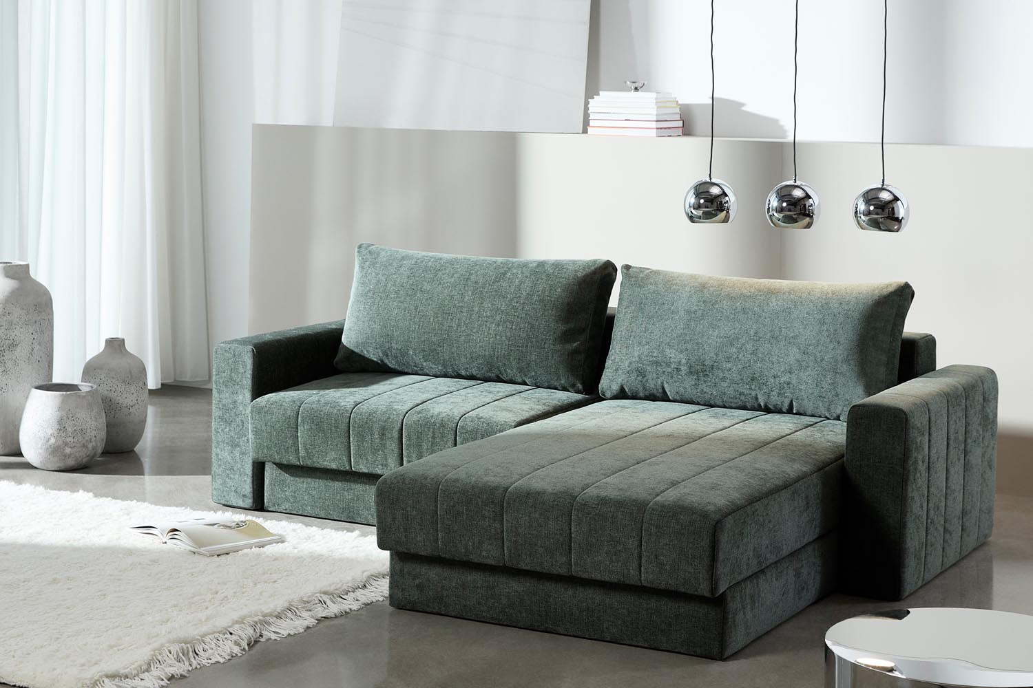 Erleben Sie stilvollen Komfort mit dem Akello Lounger Schlafsofa von Innovation Living – perfekt für entspannte Abende und Übernachtungen.