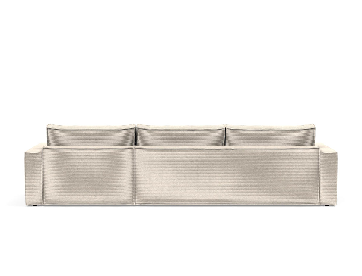 Newilla Bettsofa mit Lounger in 594 Corduroy Ivory präsentiert im Onlineshop von KAQTU Design AG. Bettsofa rechts ist von Innovation Living
