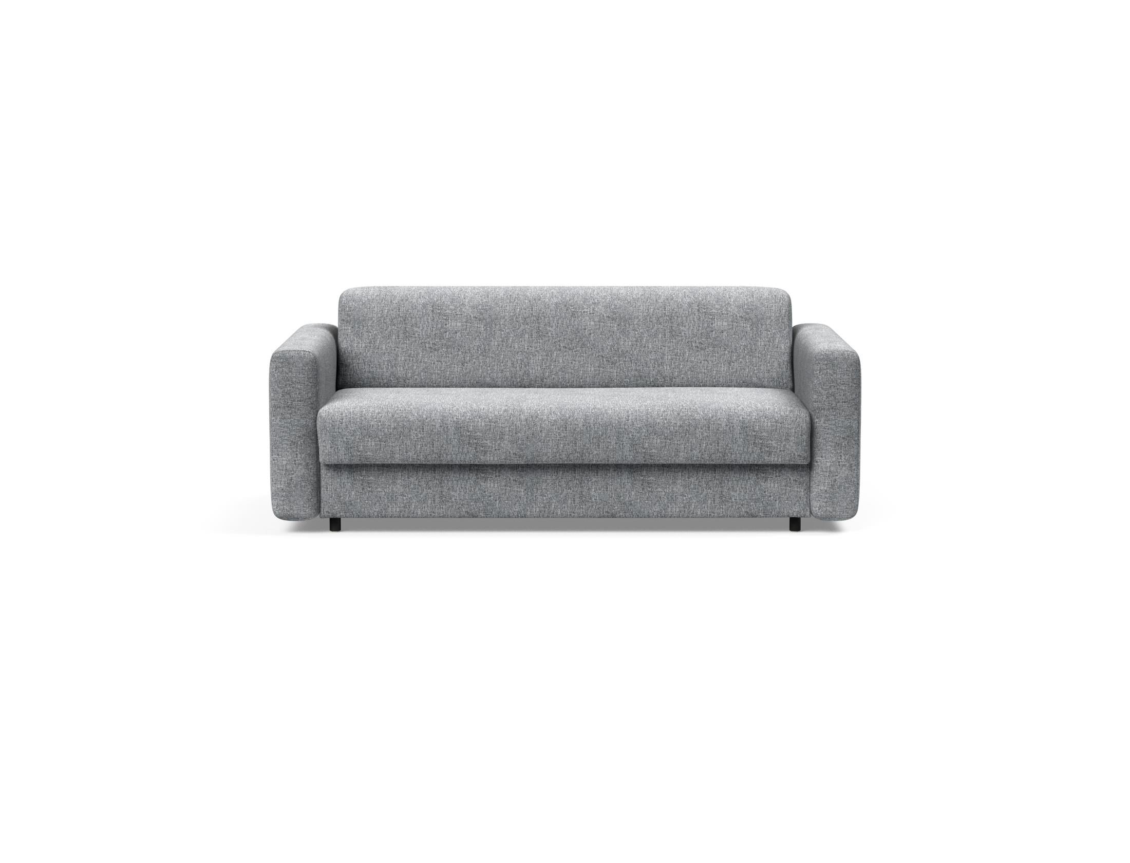 Erleben Sie das Killian Klappsofa 140 von Innovation Living – modernes Design trifft auf eine bequeme Federkernmatratze für erholsame Nächte.