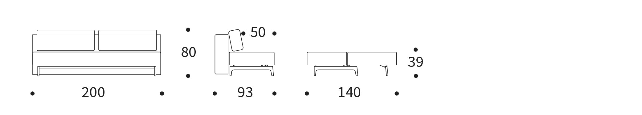 Erleben Sie das Trym Bettsofa von Innovation Living – ein elegantes, funktionales Möbelstück, das perfekten Komfort und Platzersparnis vereint.